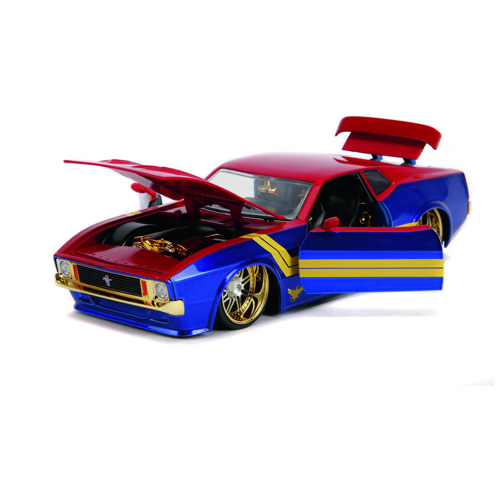 Машина Jada металева Марвел Форд Мустанг Мах 1973 з фігуркою Капітан Марвел 1:24 (253225009) - зображення 7