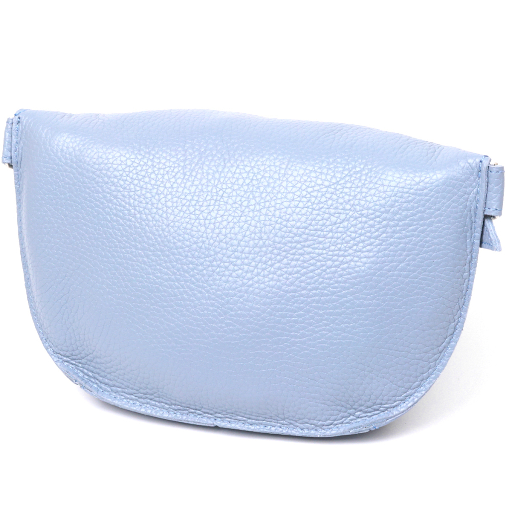 Сумка Shvigel Шкіряна бананка Блакитна (16374) - зображення 2
