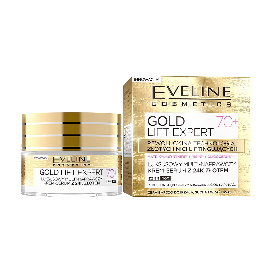 Крем для обличчя Eveline Cosmetics Gold Lift Expert 70+ 50 мл (5901761941968) - зображення 1