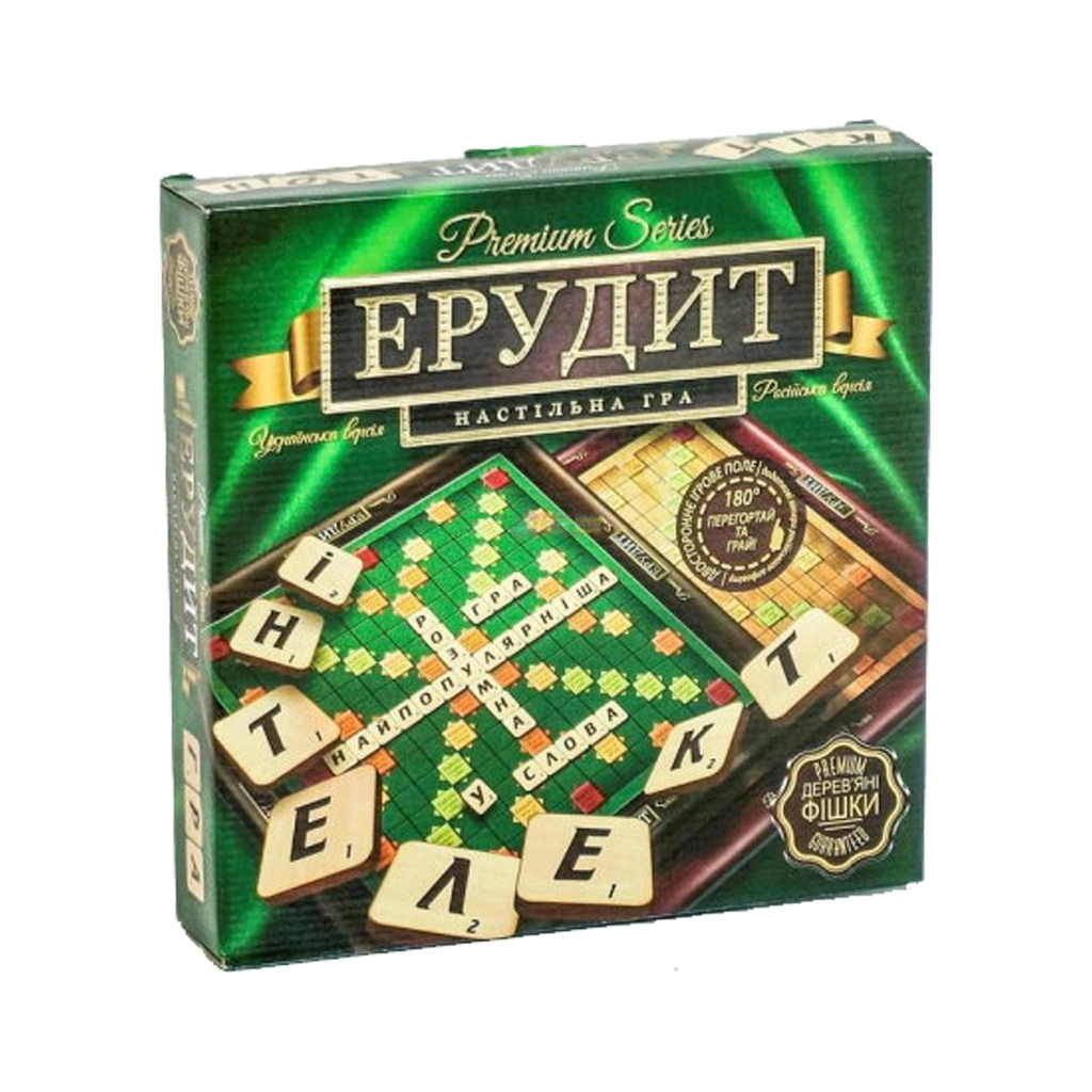 Настільна гра Danko Toys Ерудит Premium series (Erudite Premium series) (укр - рос.) (G-ER-U-01) - зображення 1