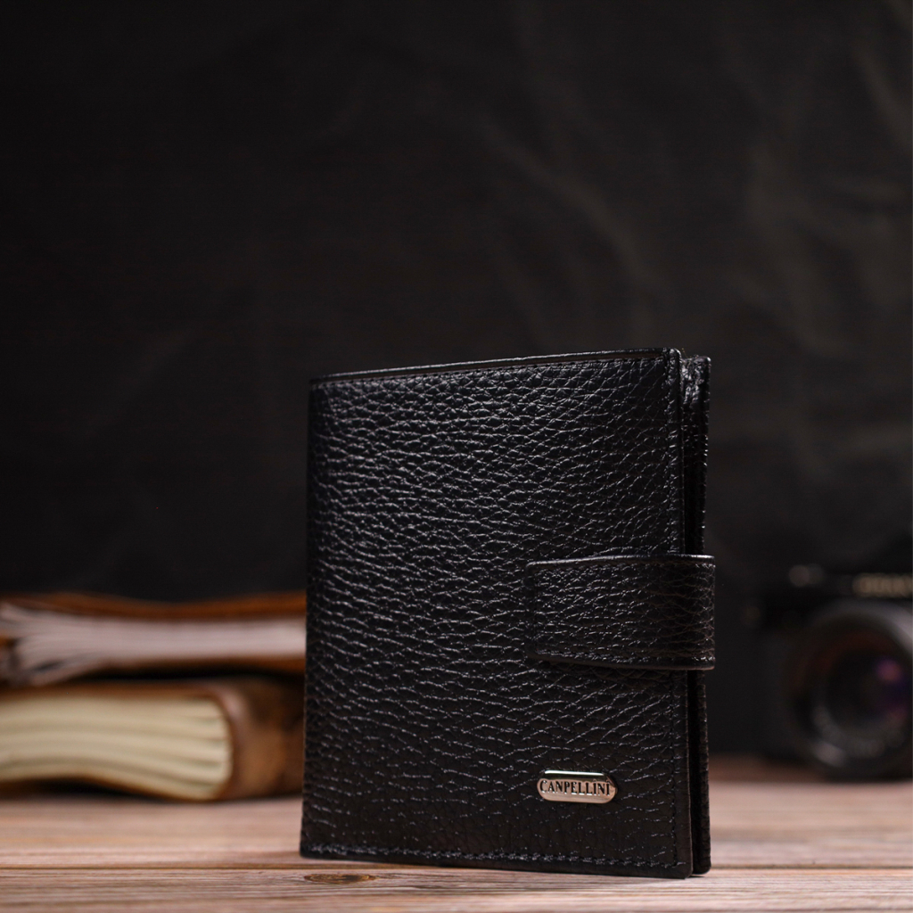 Гаманець Canpellini З натуральної шкіри Чорний (21728) - зображення 9