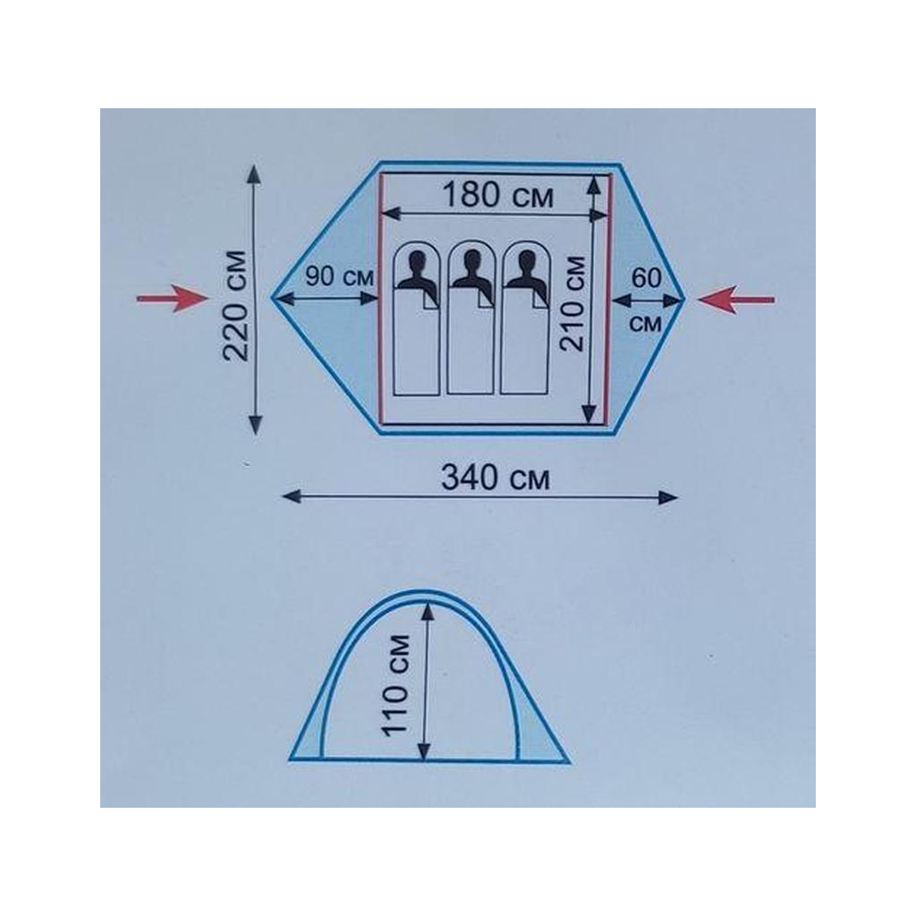 Намет Tramp Ranger 3 (v2) Green (TRT-126) - зображення 2