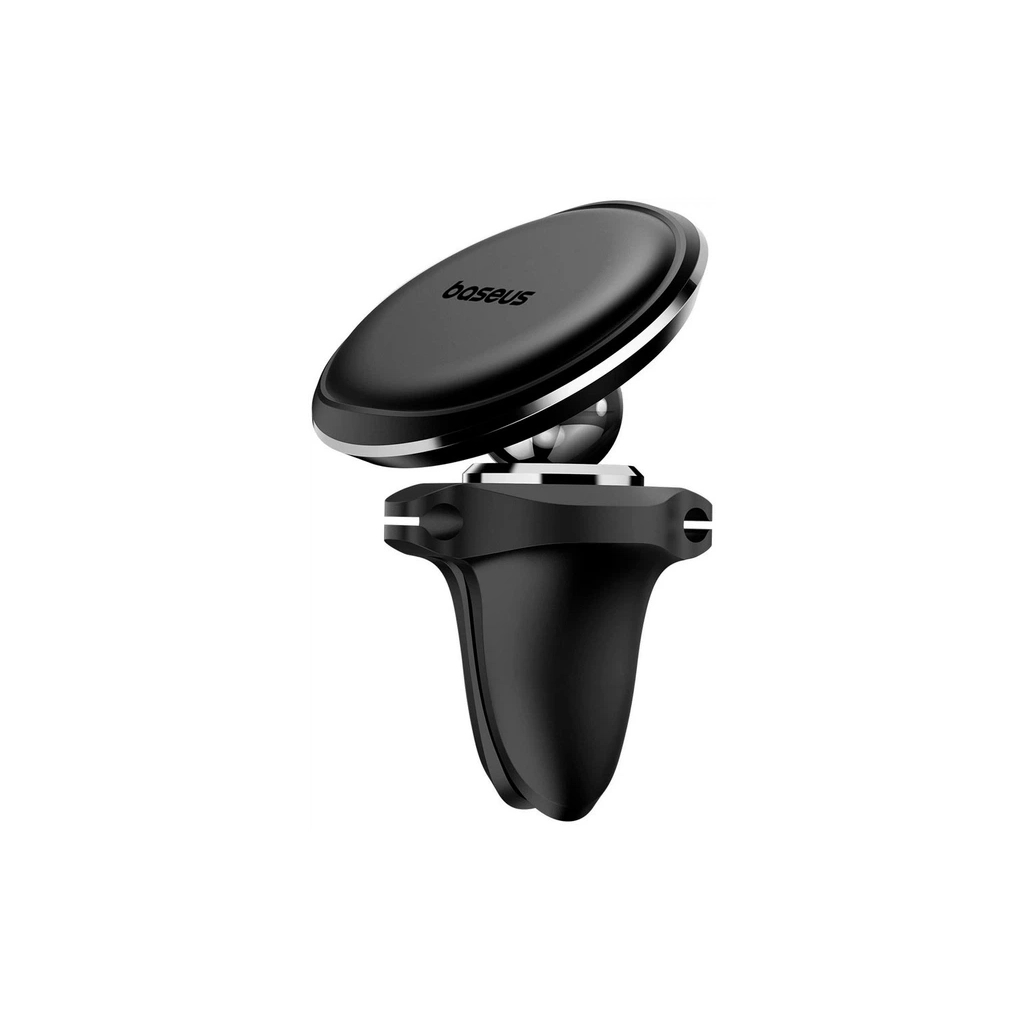 Універсальний автотримач Baseus Magnetic Car Mount Phone Holder with Cable Clip Air Vent Version Cluster Black (C40141201113-00) - зображення 5