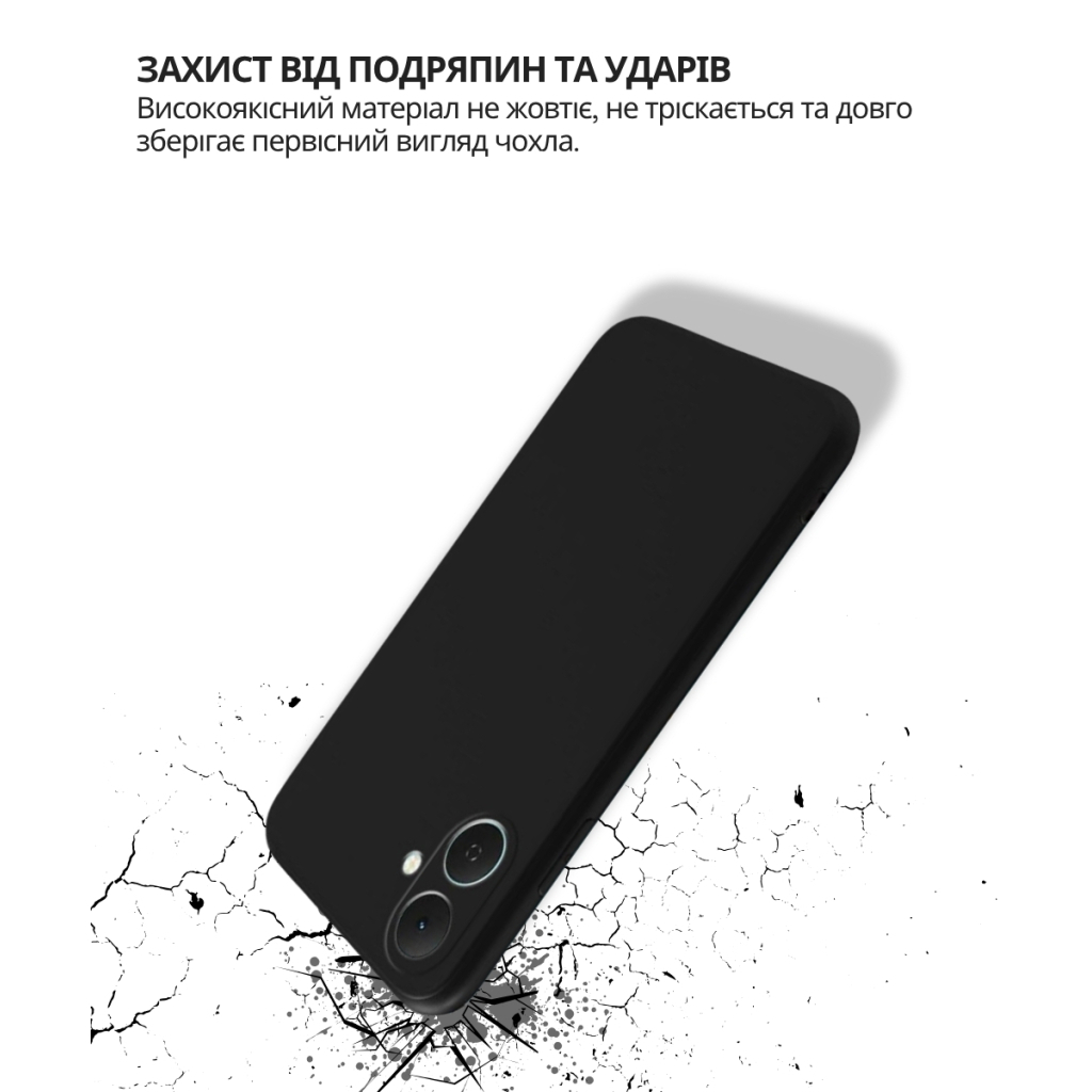 Чохол до мобільного телефона BeCover Silicone Tecno Spark Go 2 (KM4) Black (714681) - зображення 4