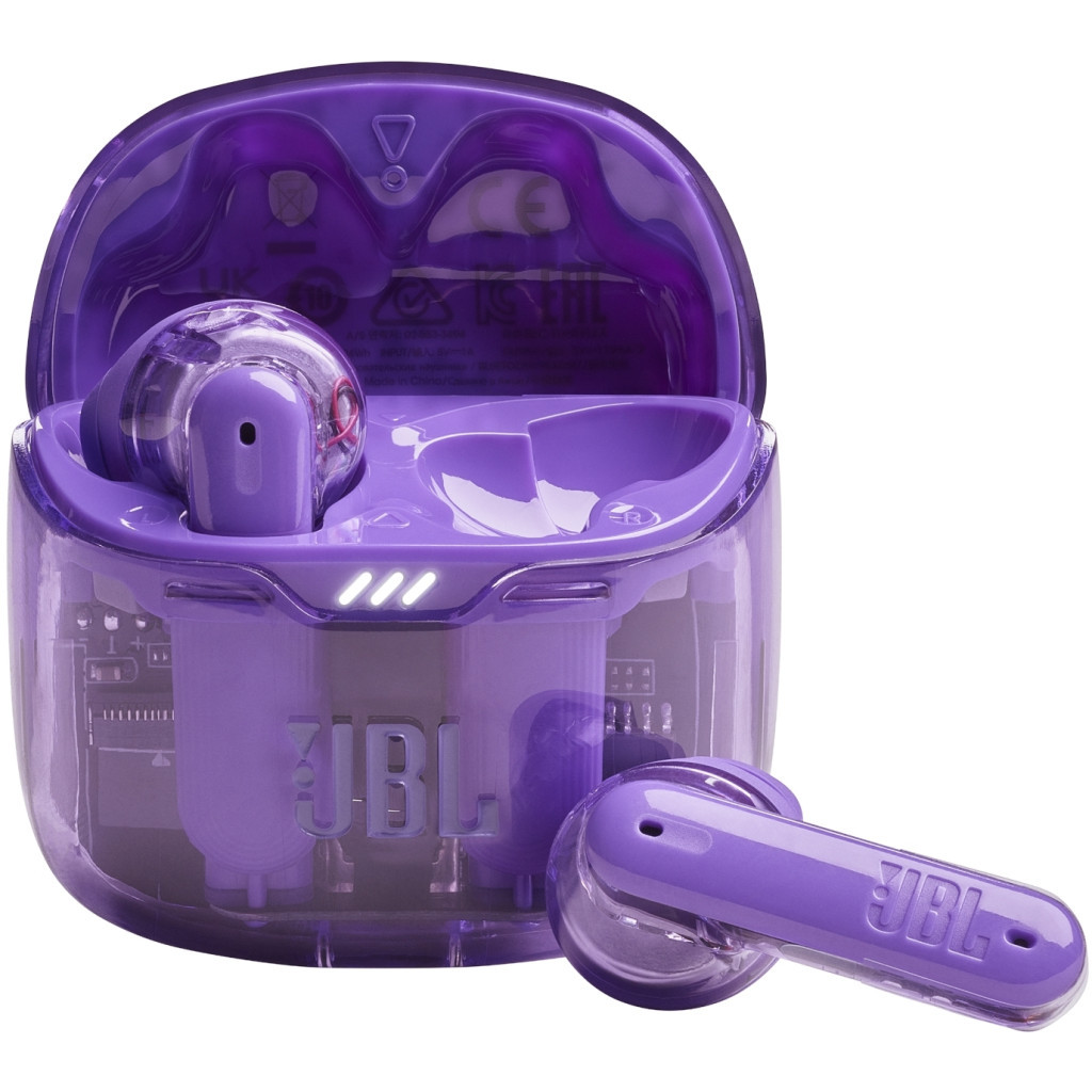 Навушники JBL Tune Flex Ghost Edition Purple (JBLTFLEXGPUR) - зображення 1