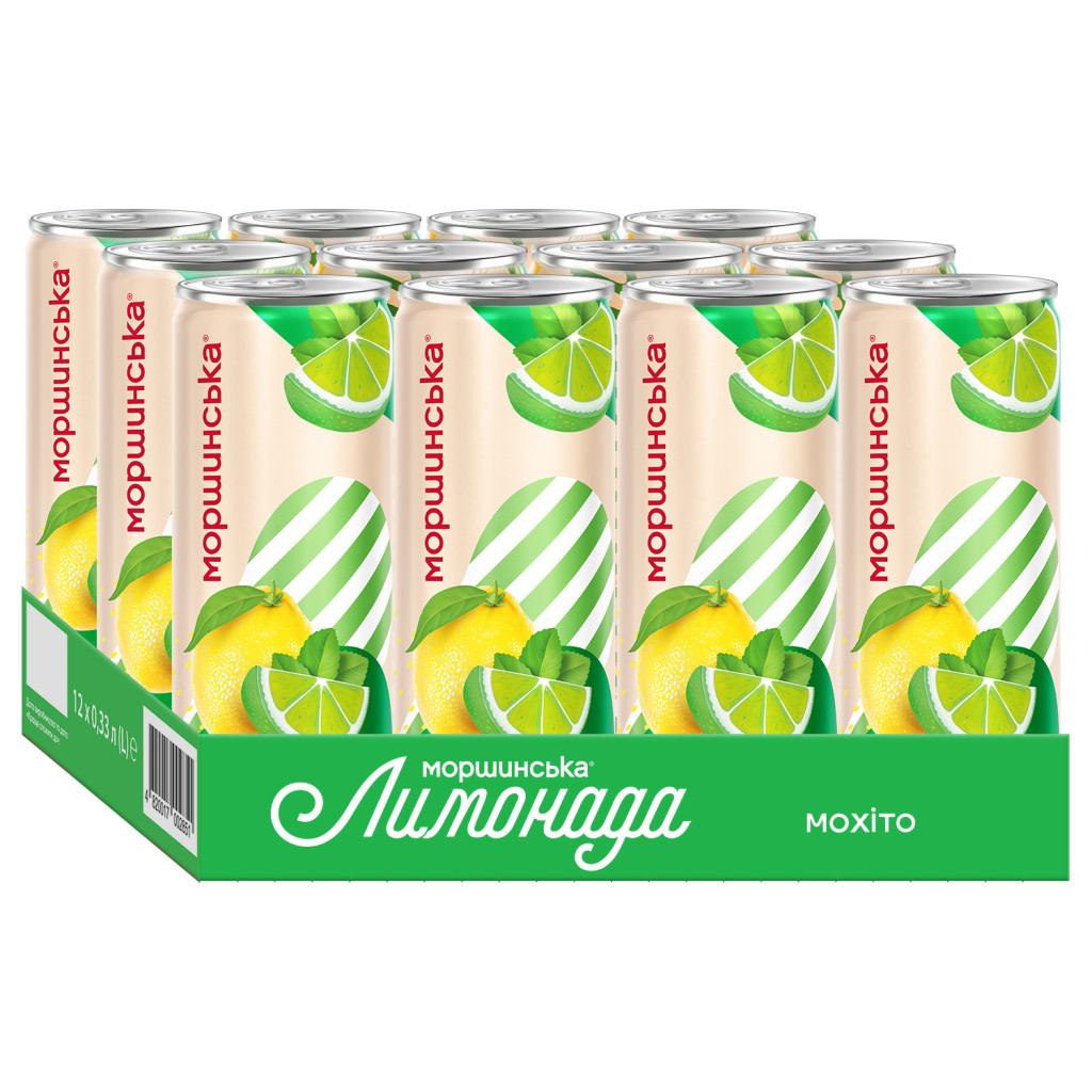 Напій Моршинська соковмісний Лимонада зі смаком Мохіто 0.33 л (4820017003049) - зображення 6