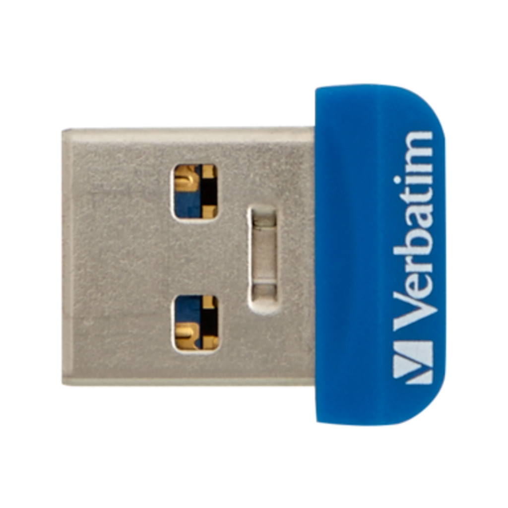 USB флеш накопичувач Verbatim 16GB Store 'n' Stay Nano Blue USB 3.0 (098709) - зображення 1