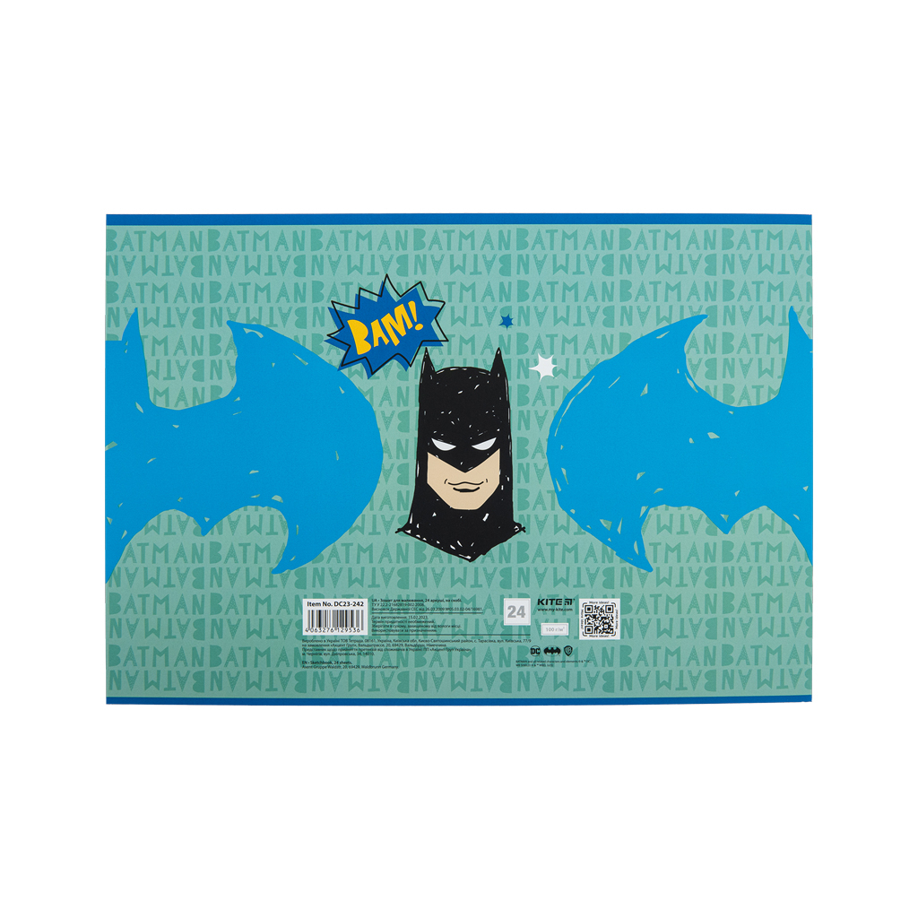 Альбом для малювання Kite DC Comics, 24 аркуша (DC23-242) - зображення 6