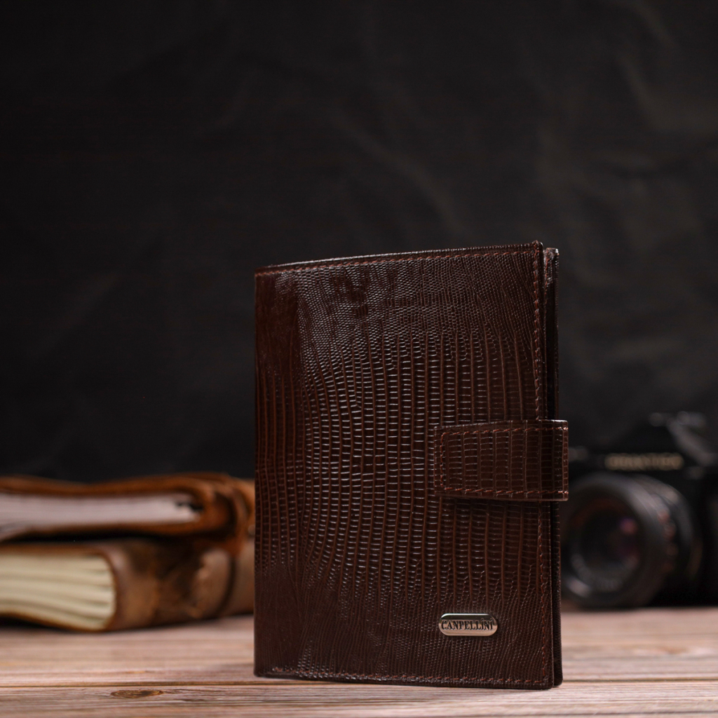 Портмоне Canpellini З натуральної шкіри Коричневе (21734) - зображення 9
