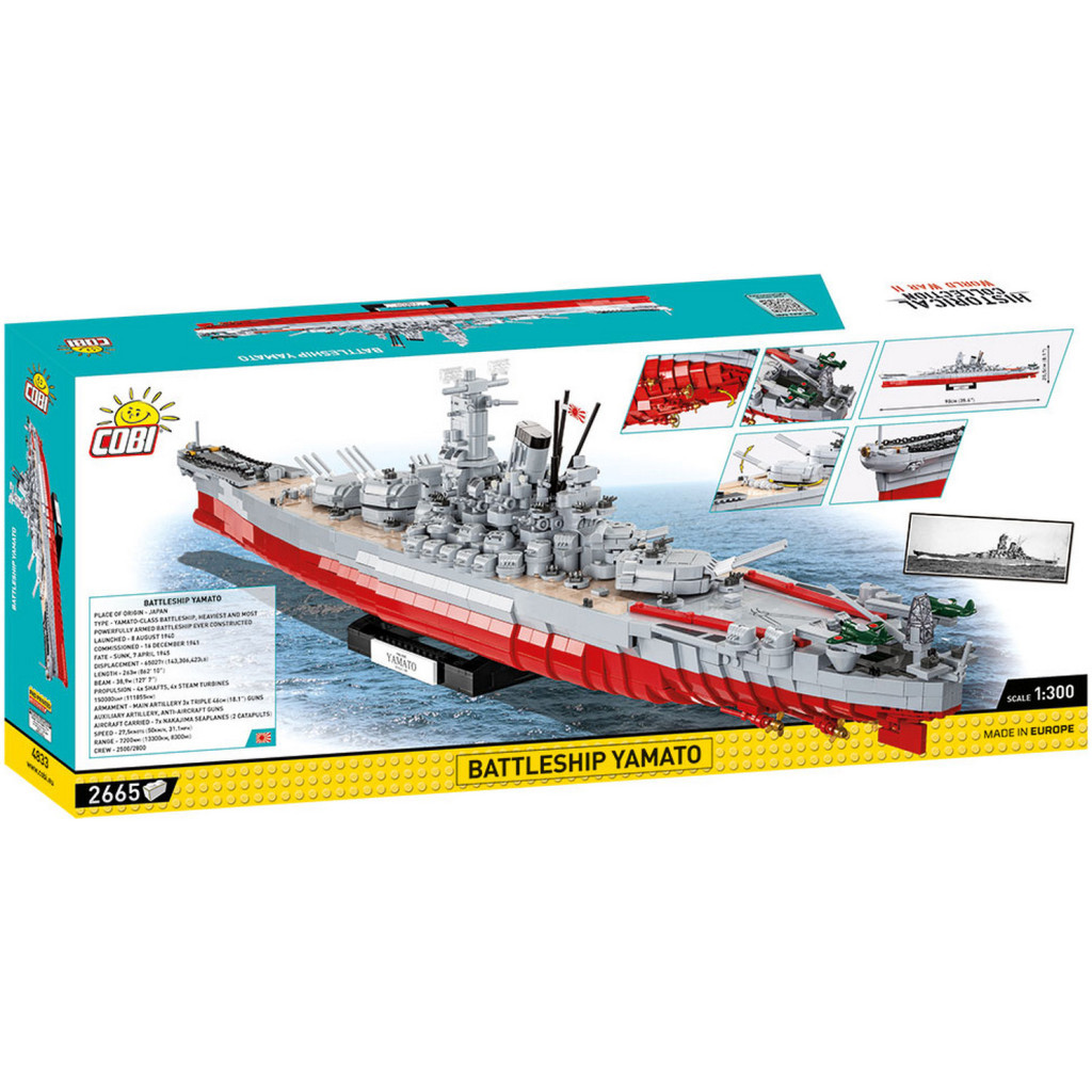 Конструктор Cobi Лінкор Ямато 1:300, 2665 деталей (COBI-4833) - зображення 2