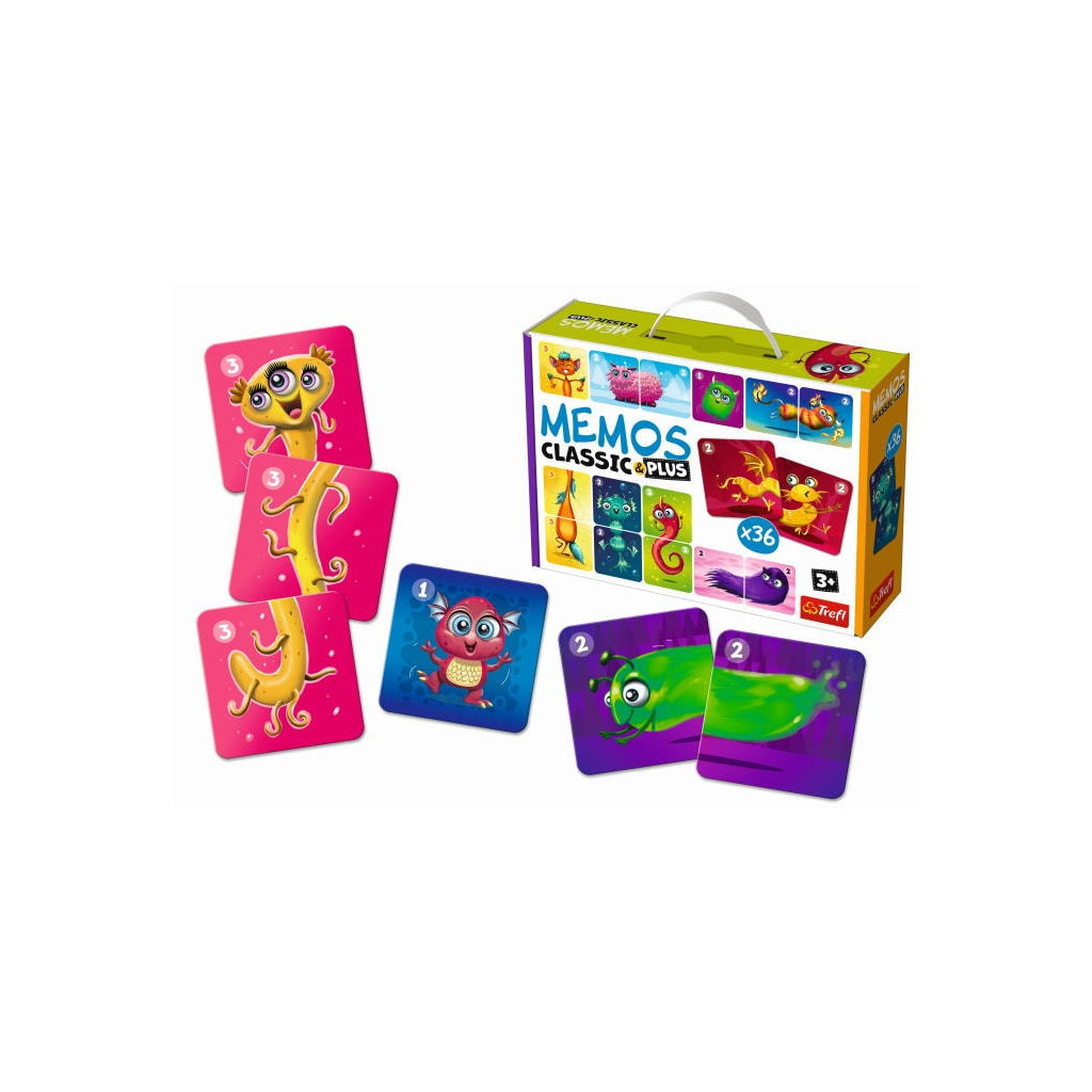 Настільна гра Trefl Мемо Класичні. Милі монстрики (Memos Classic&plus Cute monsters) (02273) - зображення 2