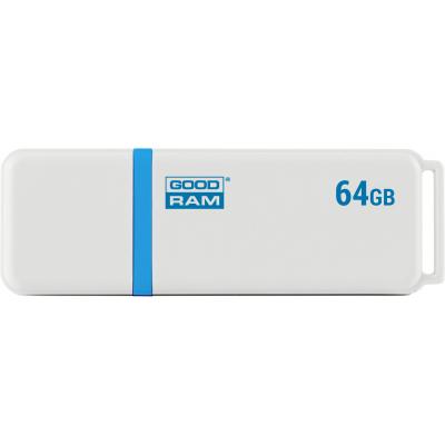 USB флеш накопичувач Goodram 64GB UMO2 White Graphite USB 2.0 (UMO2-0640WER11) - зображення 1