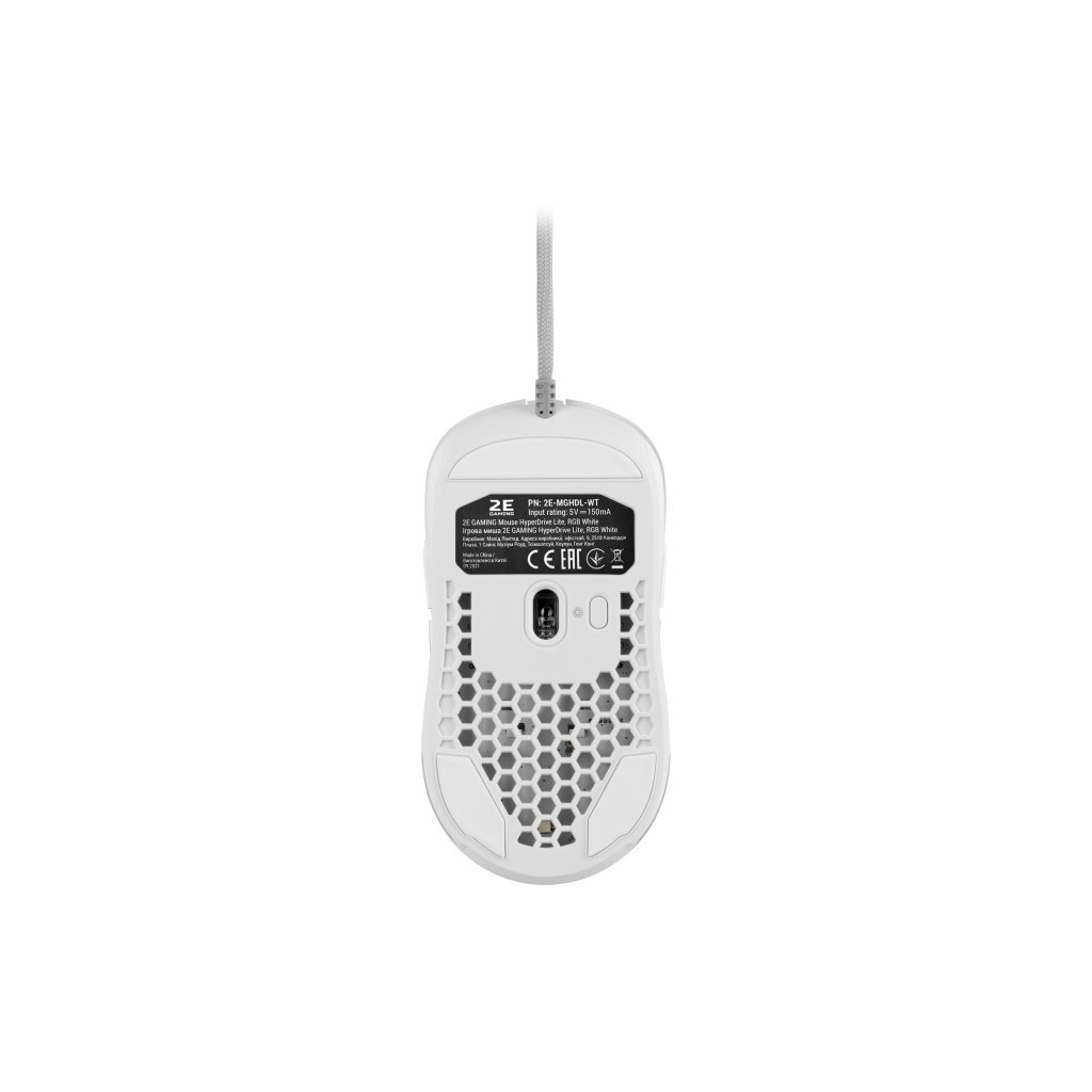 Мишка 2E Gaming HyperDrive Lite RGB White (2E-MGHDL-WT) - зображення 6