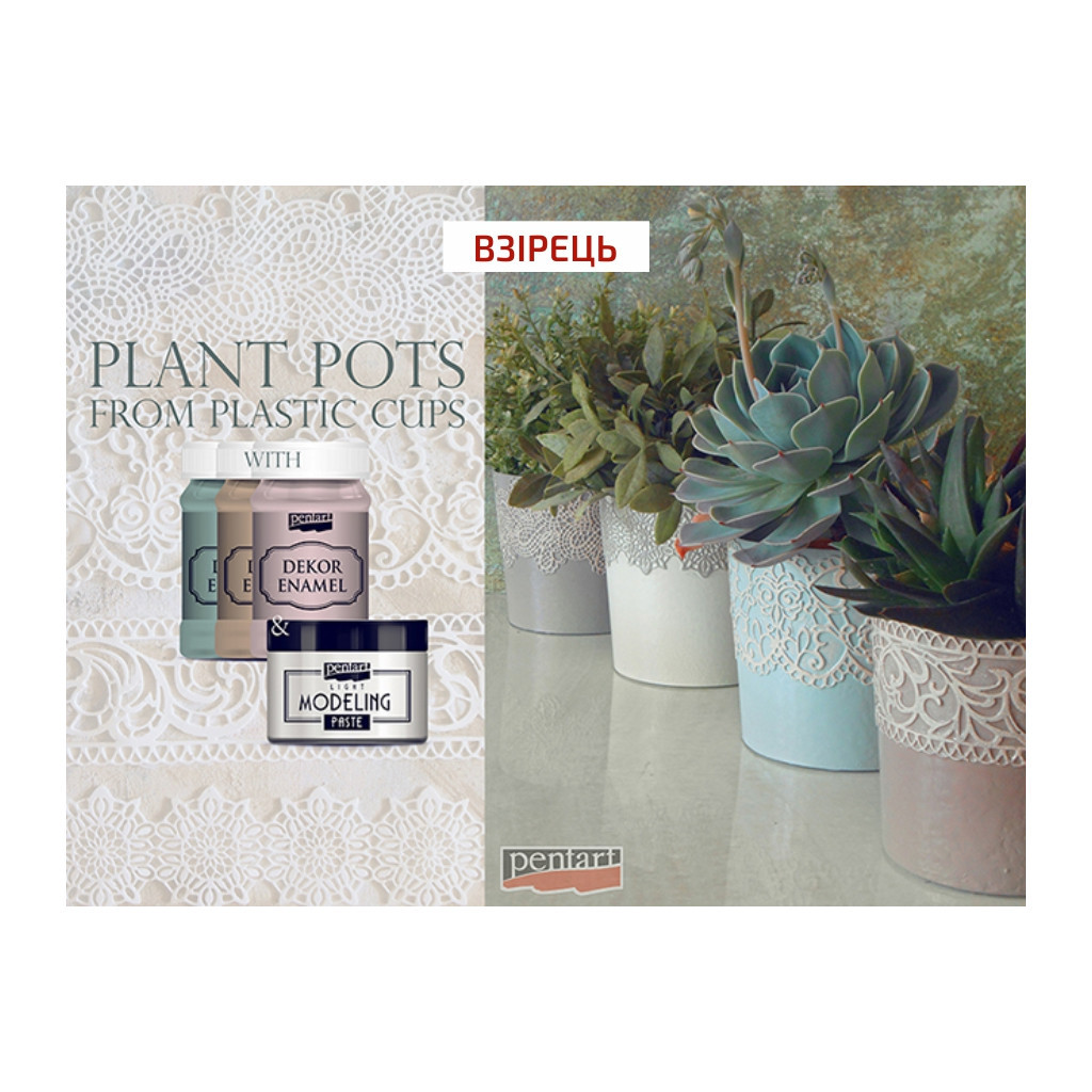 Акрилові фарби Pentart Dekor Enamel глянцева, Біла, 100 мл (5997412795677) - зображення 3