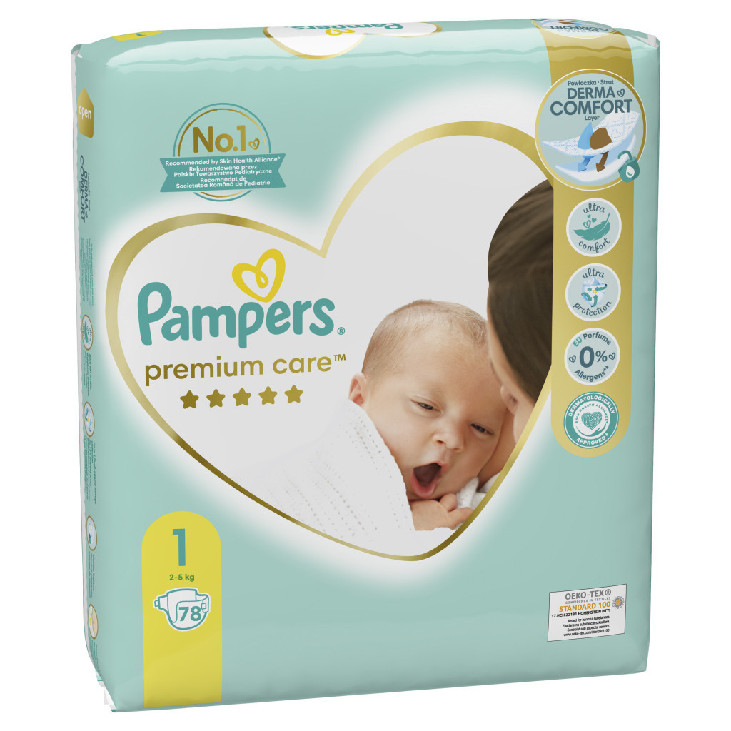 Підгузки Pampers Premium Care New Born Розмір 1 (2-5 кг) 78 шт (8001841104836) - зображення 3