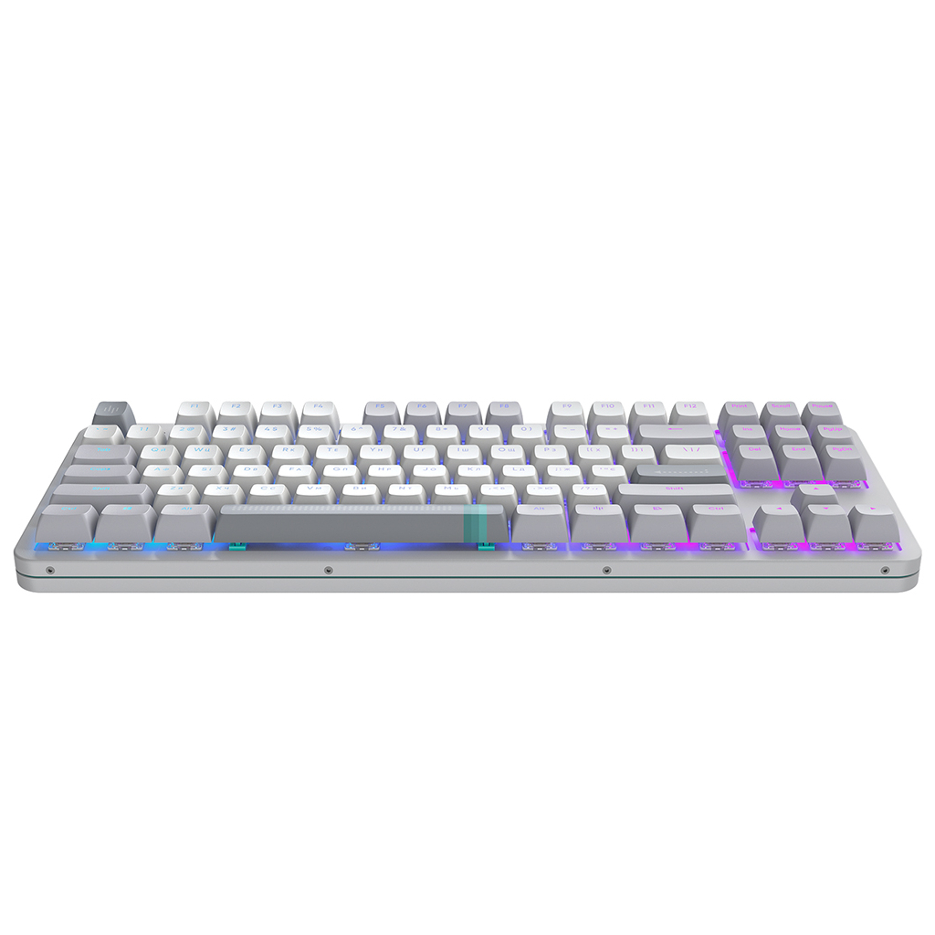 Клавіатура Dark Project ALU87 Daylight ABS RGB Mech G3MS Zircon White/Grey (DPKB_DAYLIGHT_87_ANSI_UA) - зображення 6