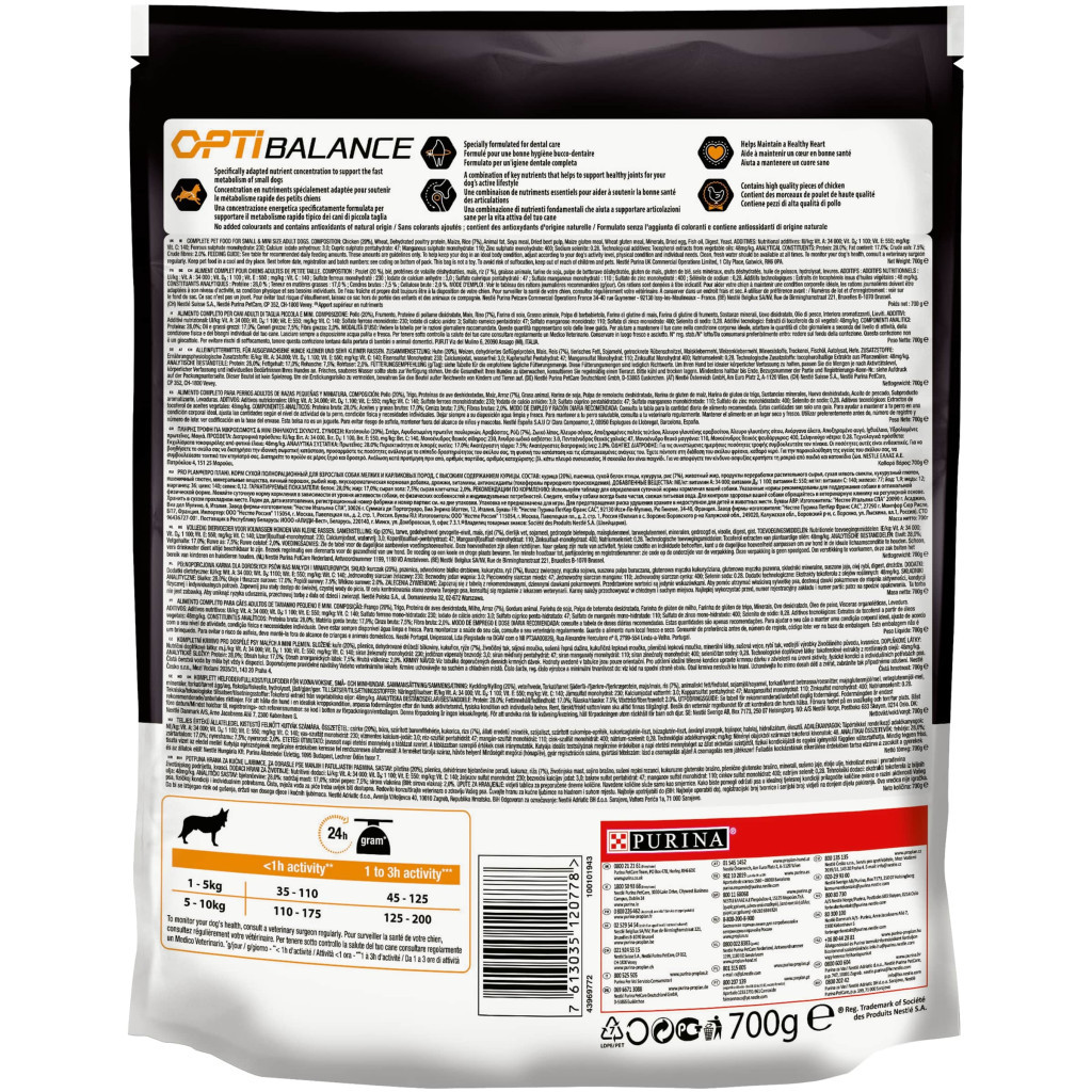 Сухий корм для собак Purina Pro Plan Dog Small&Mini Adult з куркою і рисом 700 г (7613035120778) - зображення 4