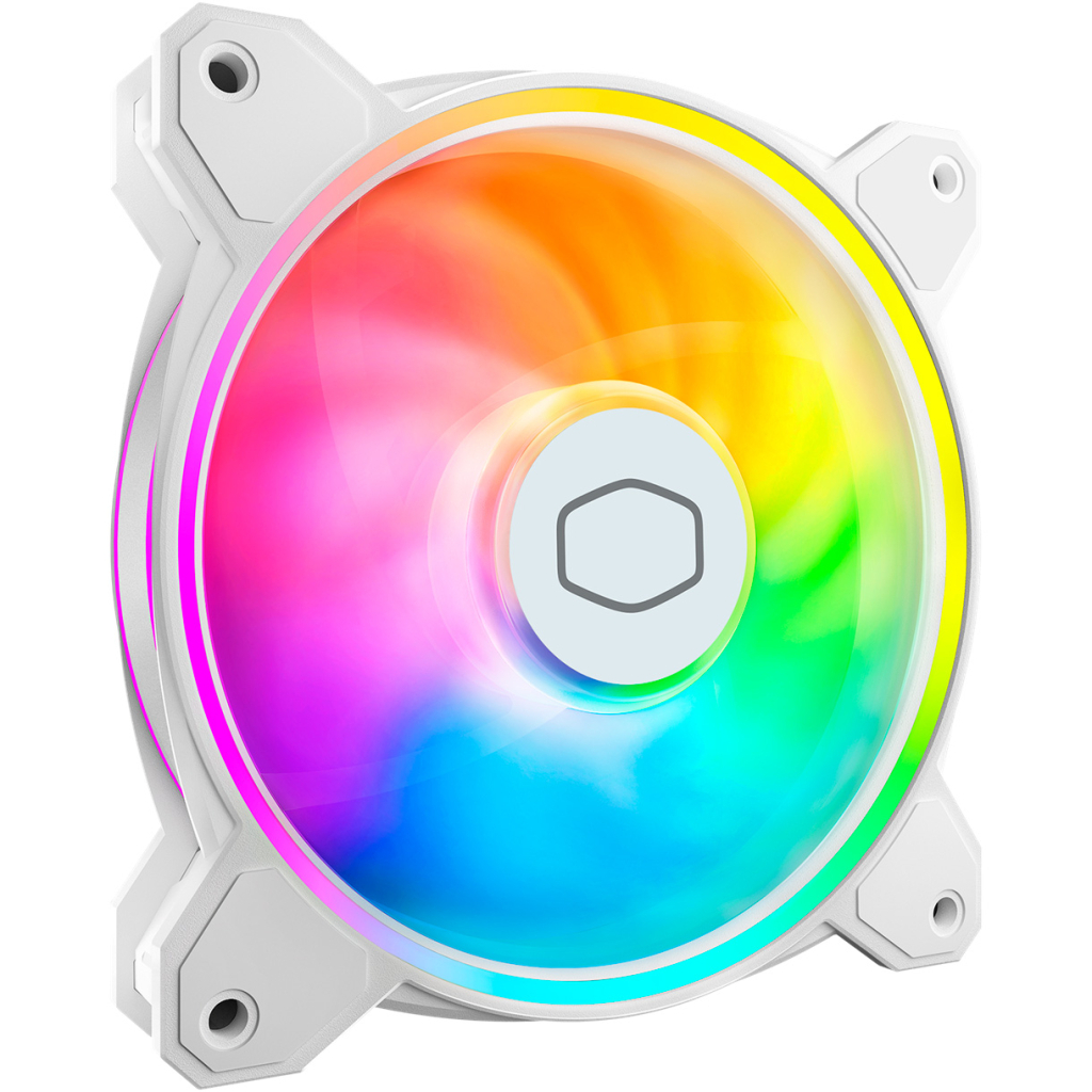 Кулер до корпусу CoolerMaster MasterFan MF120 HALO White Edition (MFL-B2DW-21NP2-R2) - зображення 1