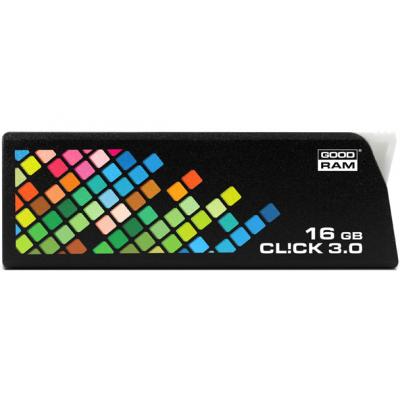USB флеш накопичувач Goodram 16GB CLICK Black USB 3.0 (PD16GH3GRCLKR9) - зображення 1