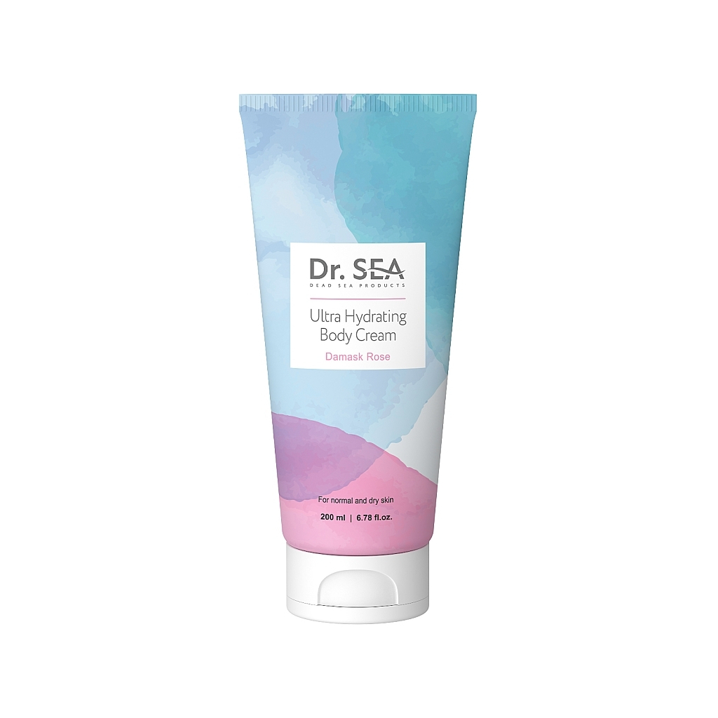 Крем для тіла Dr. Sea Ультразволожувальний з дамаською трояндою 200 мл (7293720020349) - зображення 1