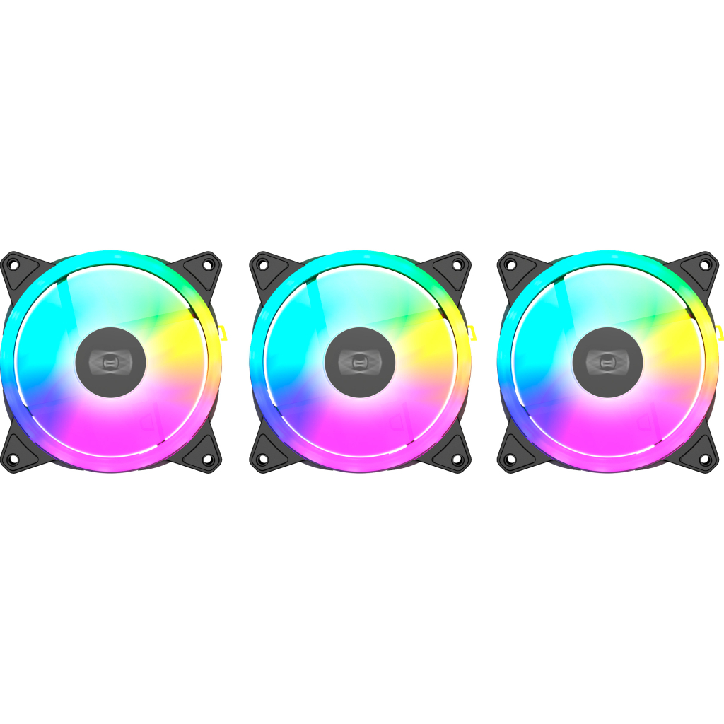 Кулер до корпусу PcCooler F3 T120 ARGB 3 in 1 Black - зображення 1