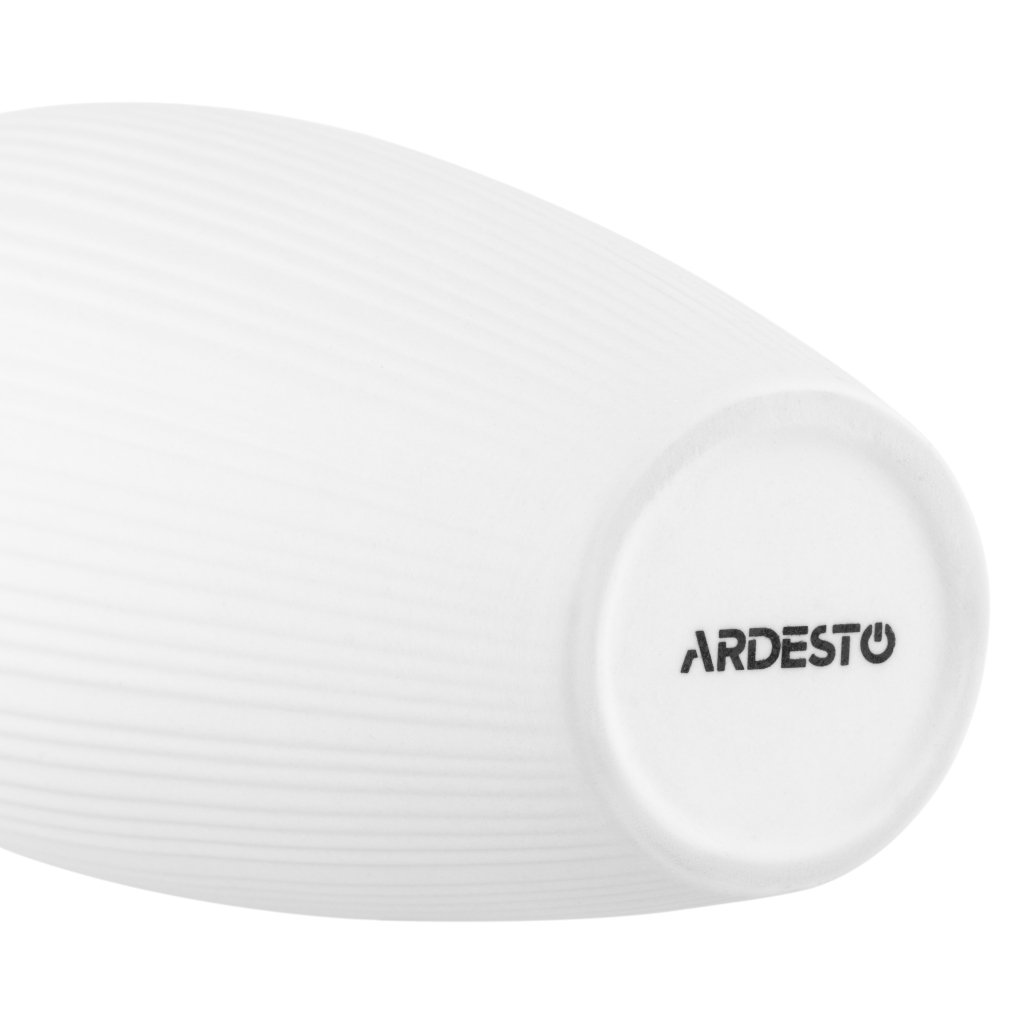 Ваза Ardesto Siena, 7х23см, порцеляна, білий (AR3806W) - зображення 5