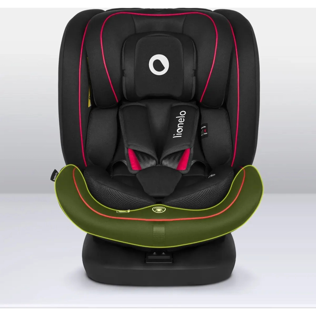 Автокрісло Lionelo Bastiaan i-Size Black Red, чорне з червоним (LO-BASTIAAN I-SIZE BLACK RED) - зображення 4