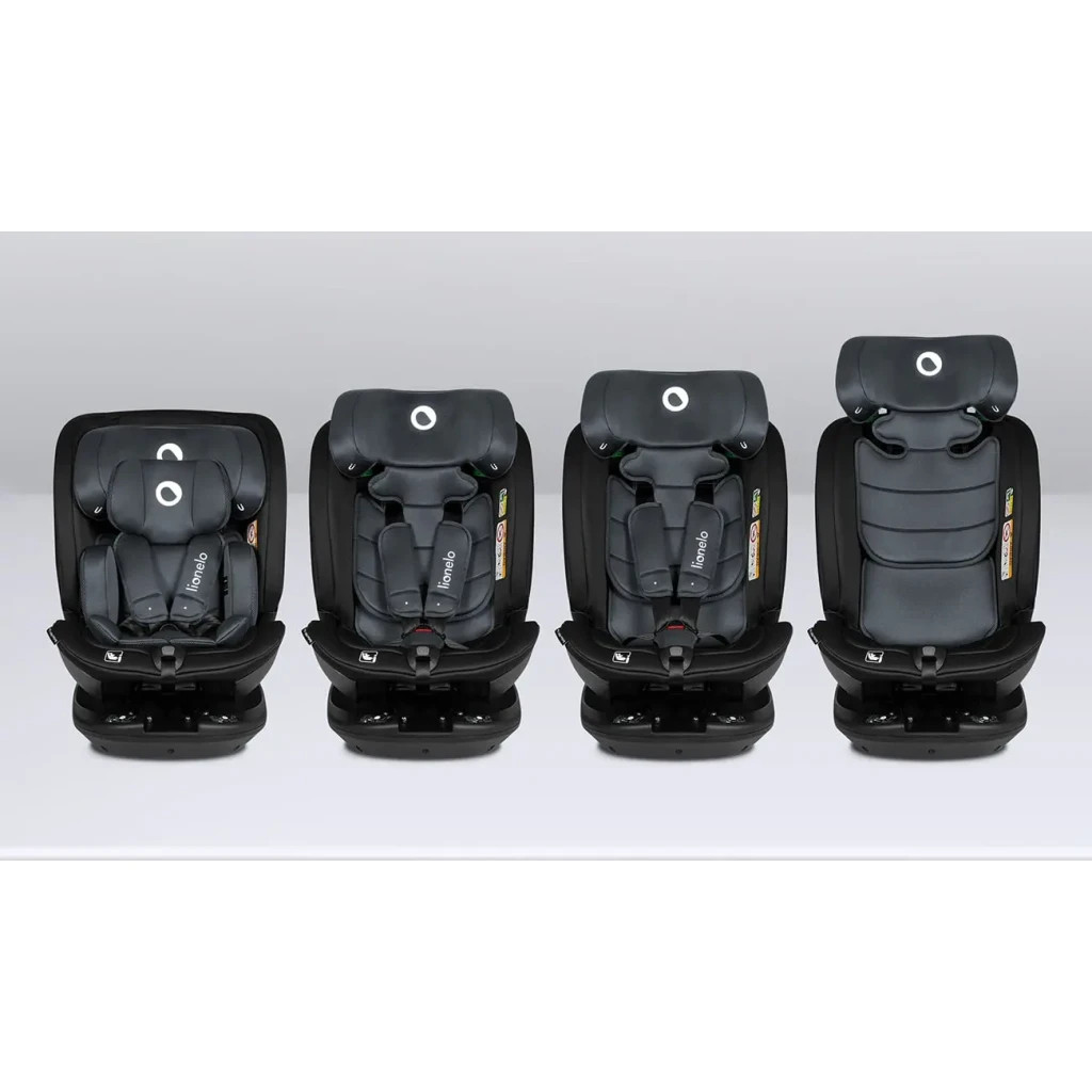 Автокрісло Lionelo Bastiaan RWF i-Size Grey Stone, чорно-сіре (LO-BASTIAAN RWF I-SIZE GREY STONE) - зображення 7