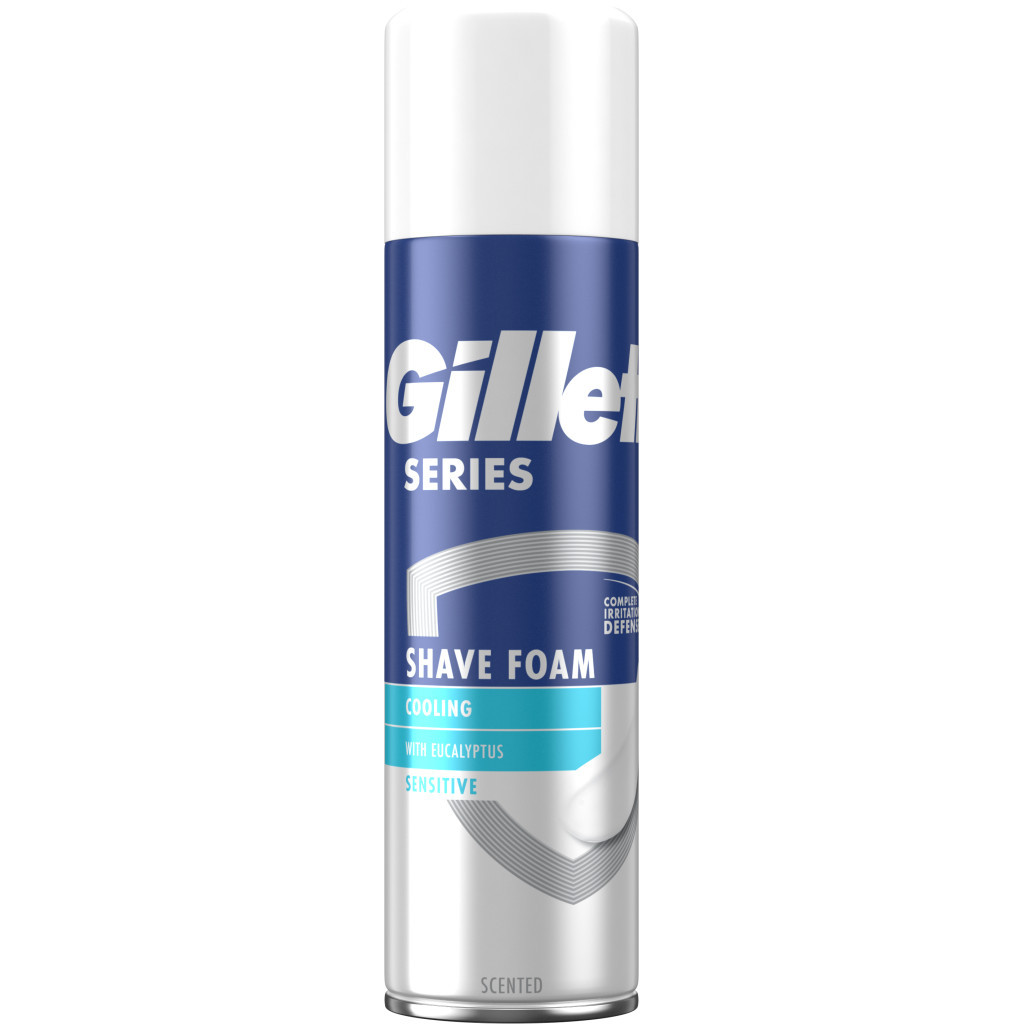 Піна для гоління Gillette Series Охолоджуюча з евкаліптом 250 мл (7702018459803/8001090872098) - изображение 2