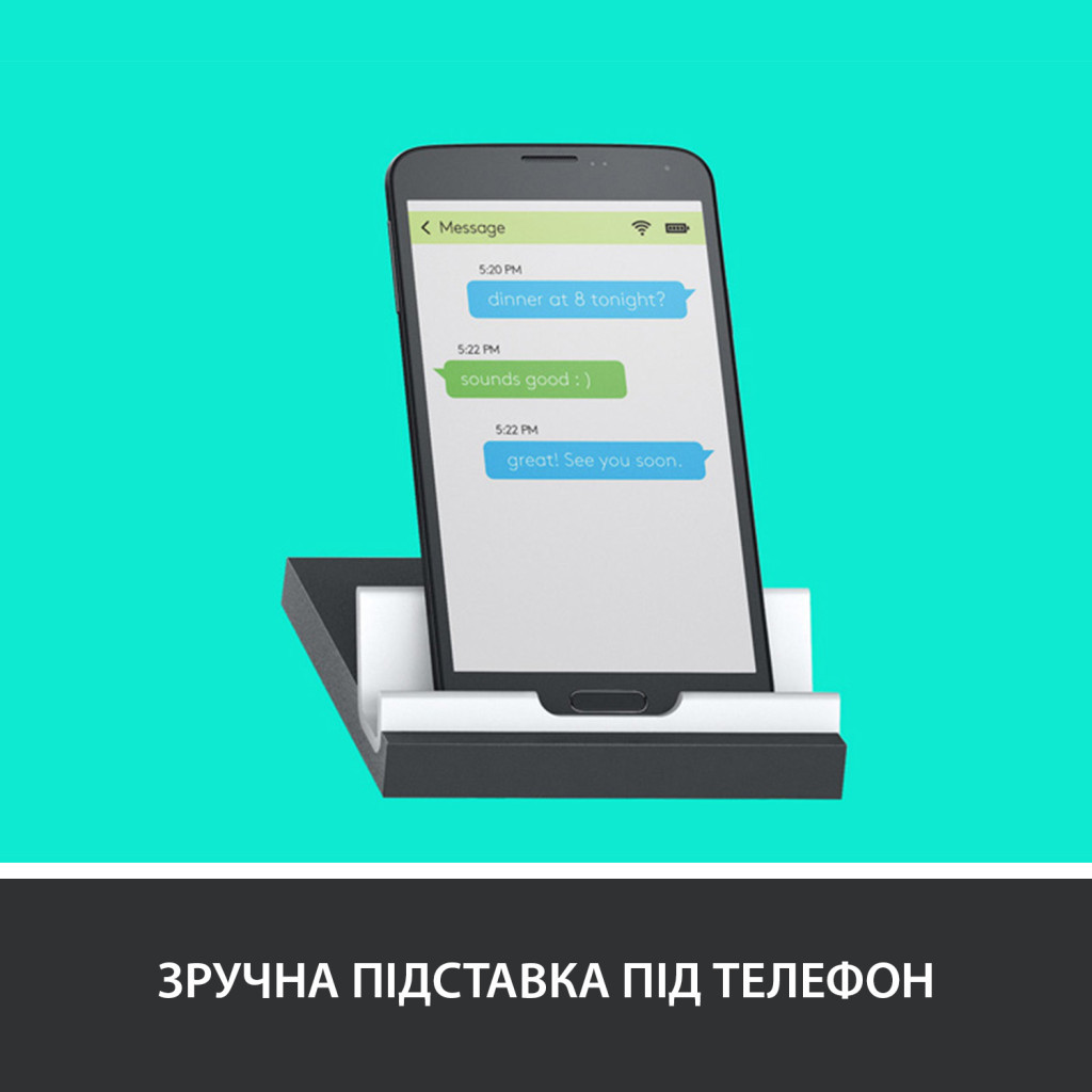 Клавіатура Logitech K375s Multi-Device Wireless UA Graphite (920-008181) - зображення 6