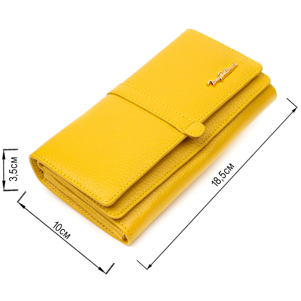 Гаманець Tony Bellucci З натуральної шкіри Жовтий (21960) - зображення 3