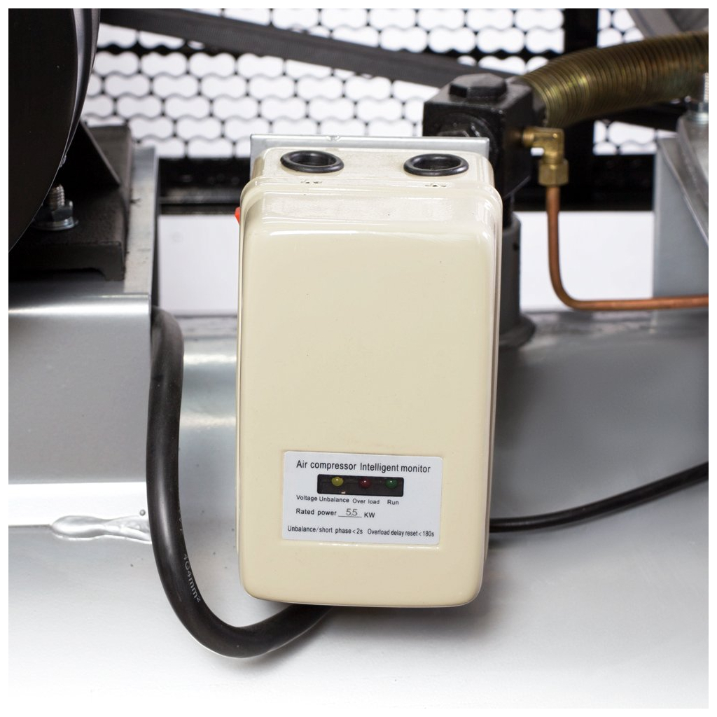 Компресор Sigma ремінний трициліндровий 380В 5.5кВт 865л/хв 10бар 200л (7044761) - зображення 4