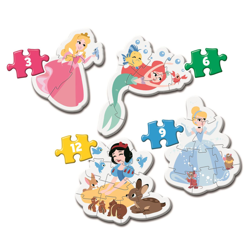 Пазл Clementoni 4 в 1 Princess, серія My First Puzzles (20813.00) - зображення 2