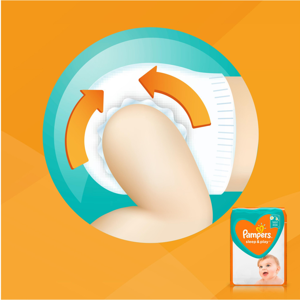 Підгузки Pampers Sleep & Play Maxi Розмір 4 (9-14 кг), 68 шт (4015400203551) - зображення 6