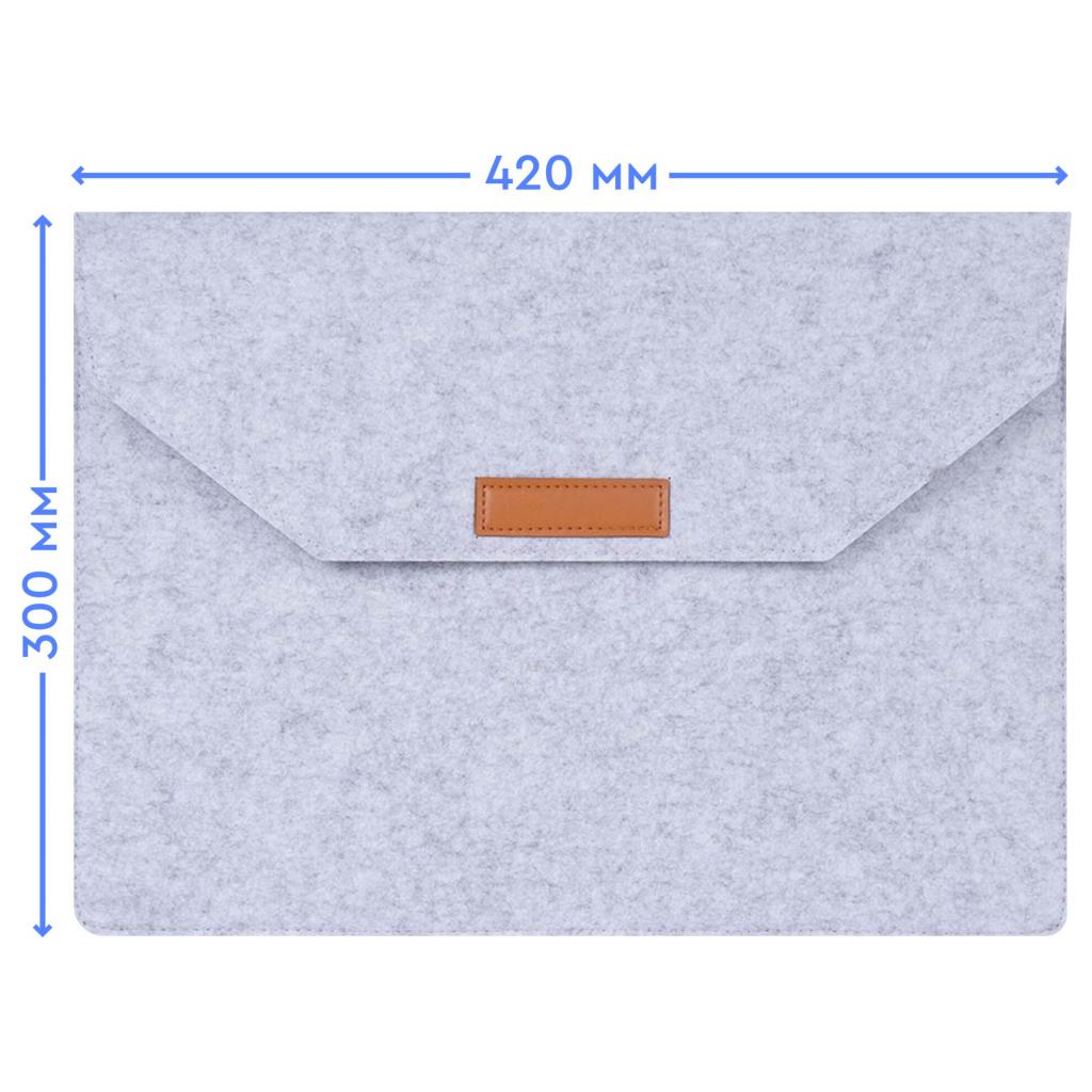 Чохол до ноутбука AirOn 15,6" Premium Grey (4822356710622) - зображення 4