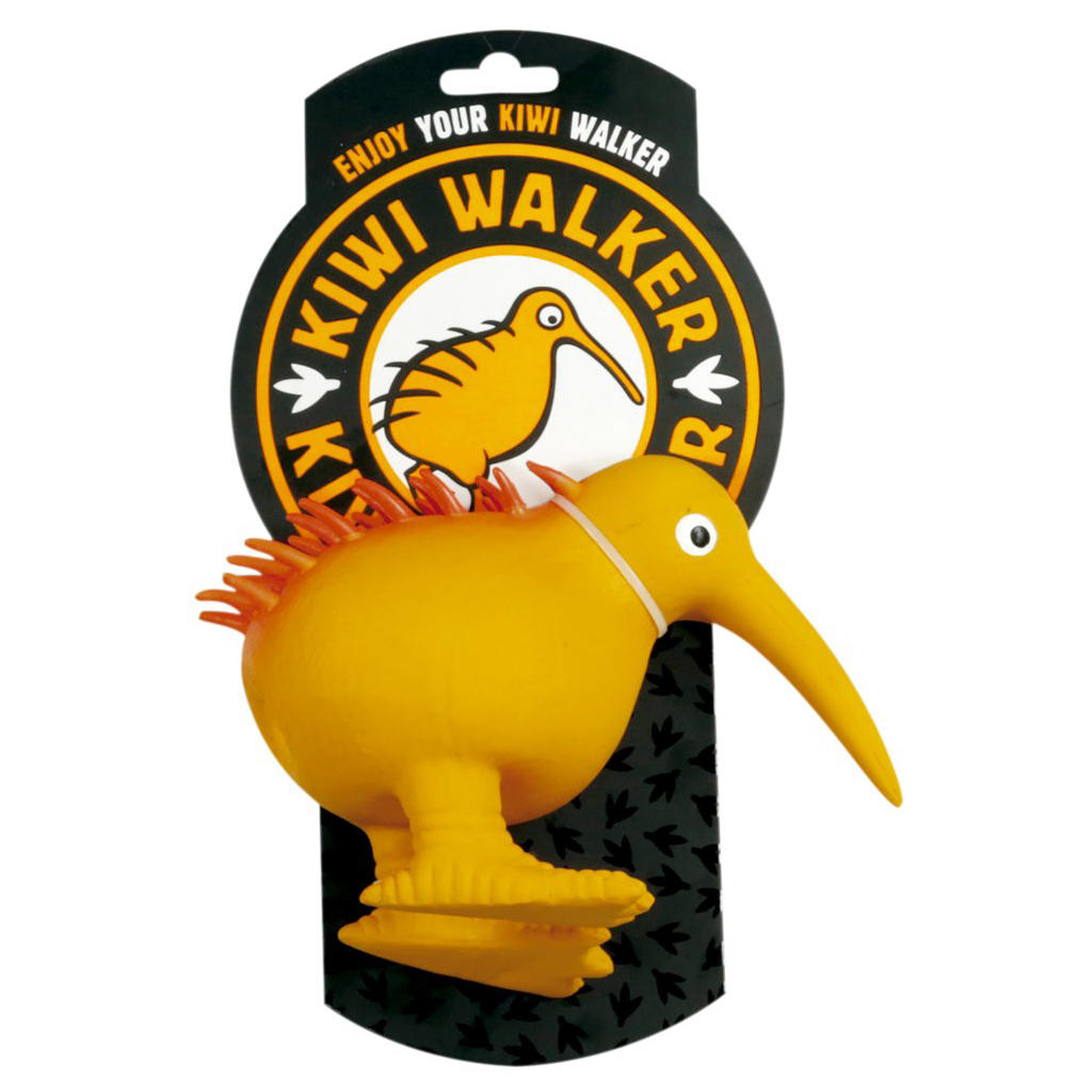 Іграшка для собак Kiwi Walker Птах ківі 13.5 см помаранчева (8596075000011) - зображення 2