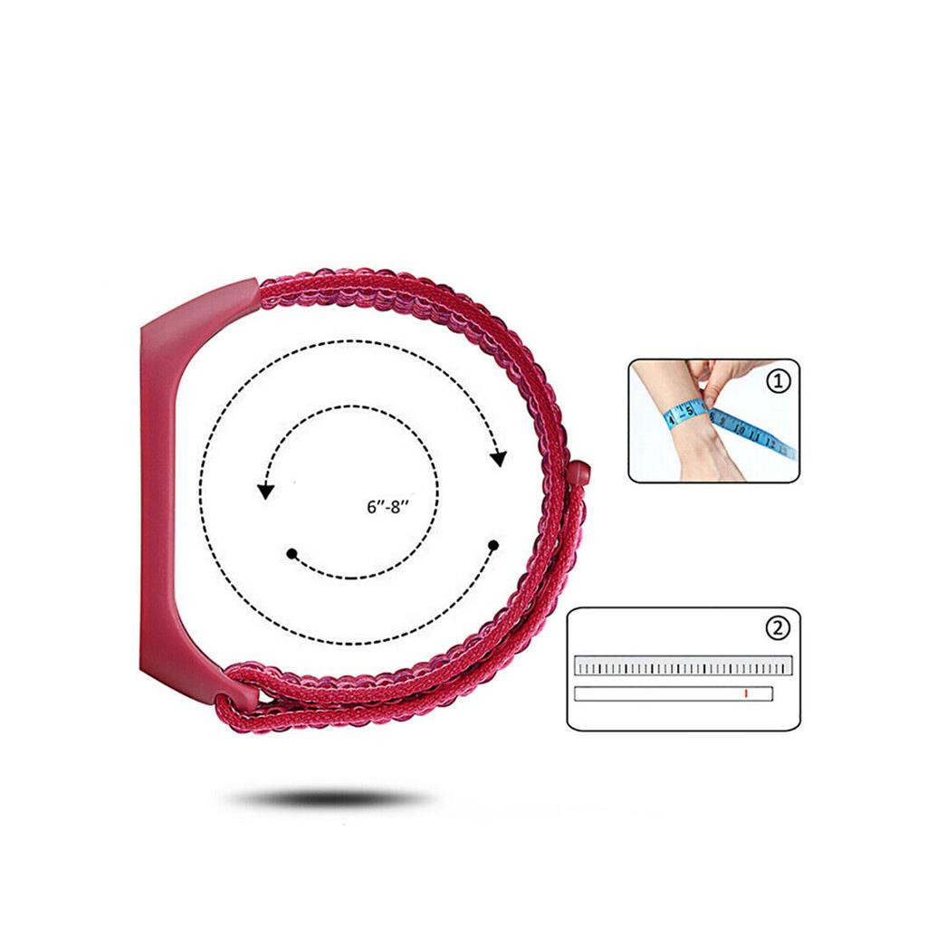Ремінець до фітнес браслета BeCover Nylon Style для Xiaomi Mi Smart Band 7 Red (707670) - изображение 4