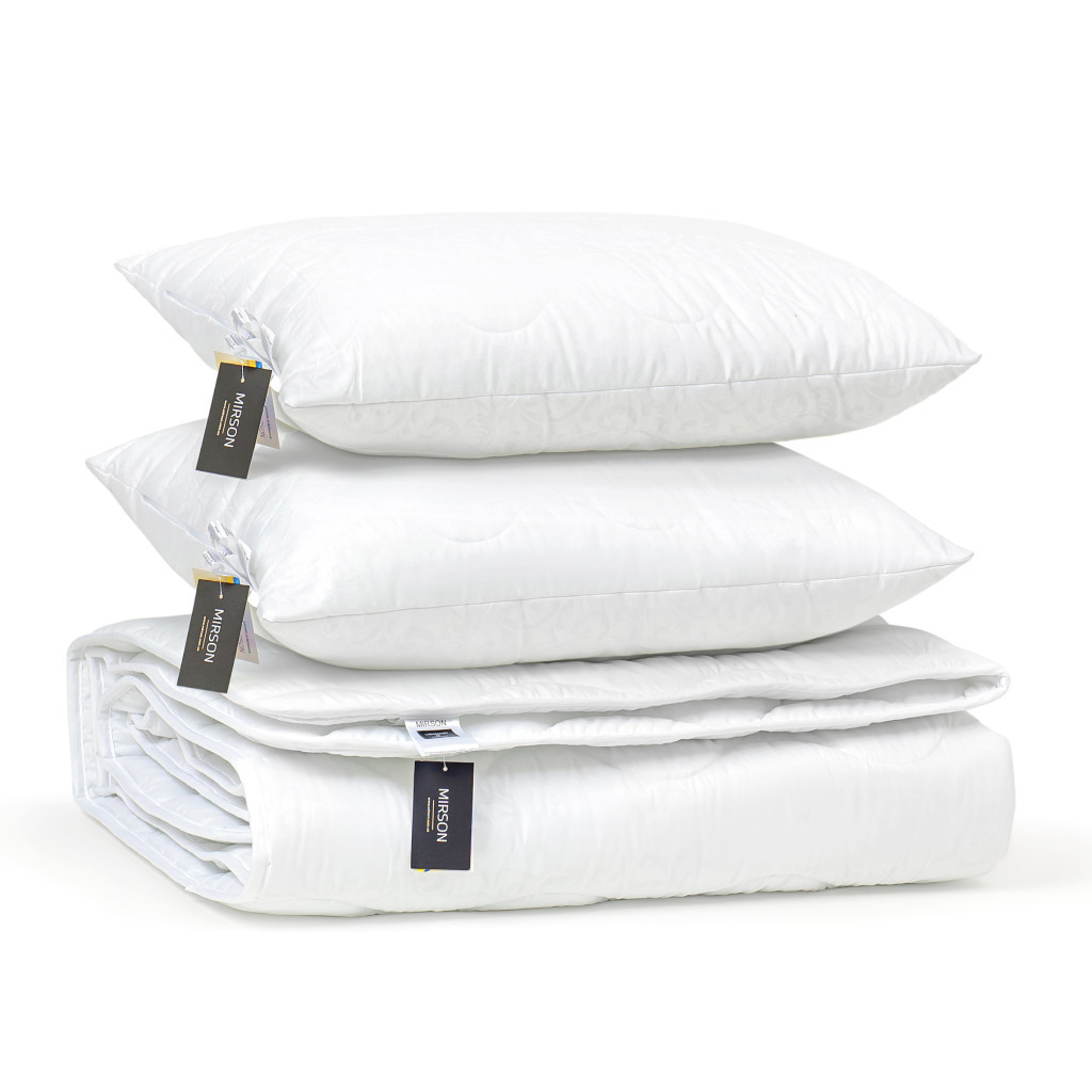 Ковдра MirSon Набір Eco-Soft Всесезонний №1696 Eco Light White Ковдра + по (2200002655453) - зображення 4