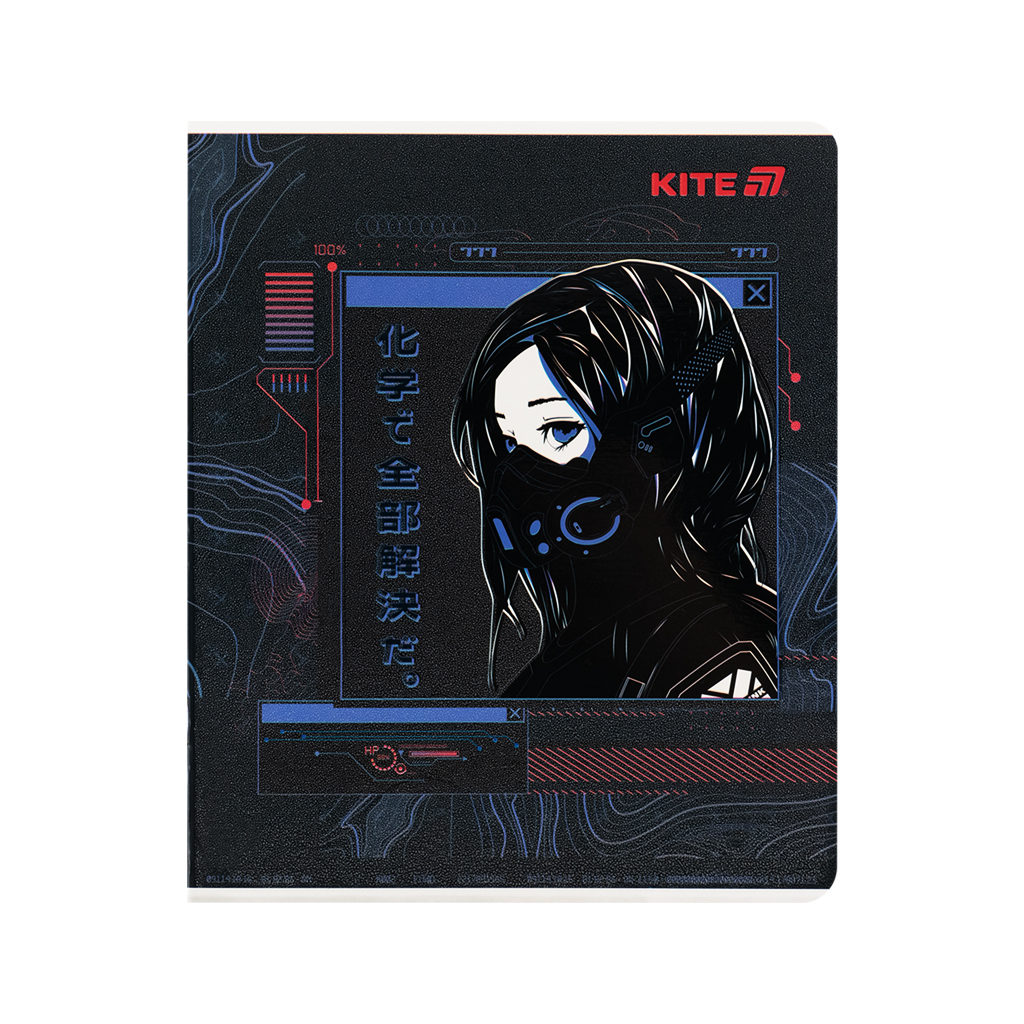 Зошит Kite Anime, 24 аркуші, клітинка (K25-238-1) - изображение 3