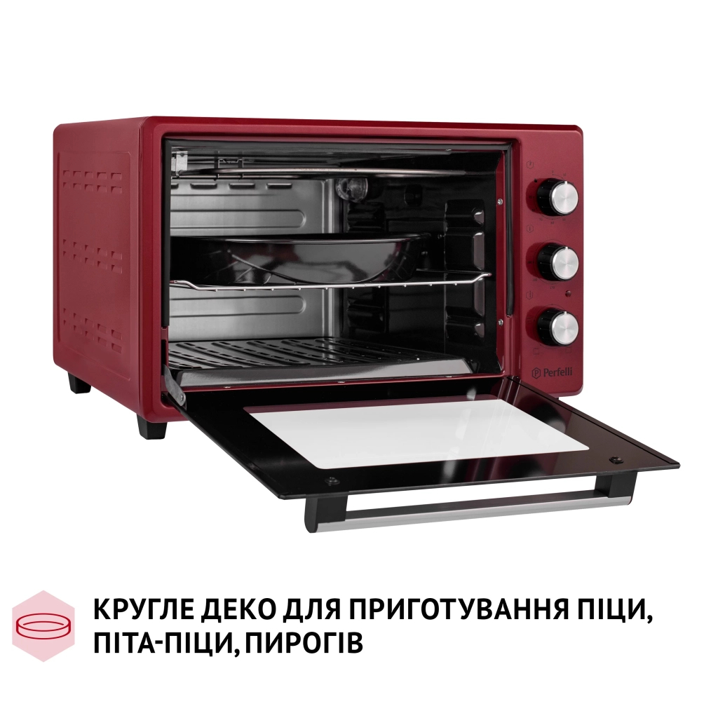Електропіч Perfelli MIRAGE 37 RED - зображення 7