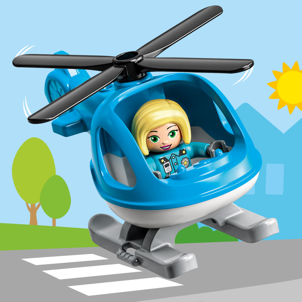 Конструктор LEGO DUPLO Town Поліцейська ділянка та вертоліт 40 деталей (10959) - зображення 7