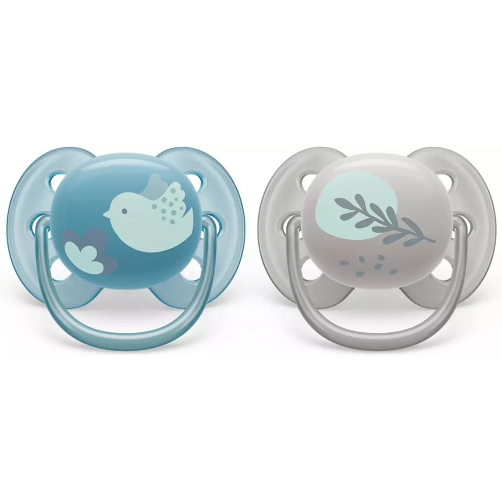 Пустушка Philips AVENT Ultra Soft ультрам'яка, 6-18 міс. 2 шт (SCF091/15) - зображення 1