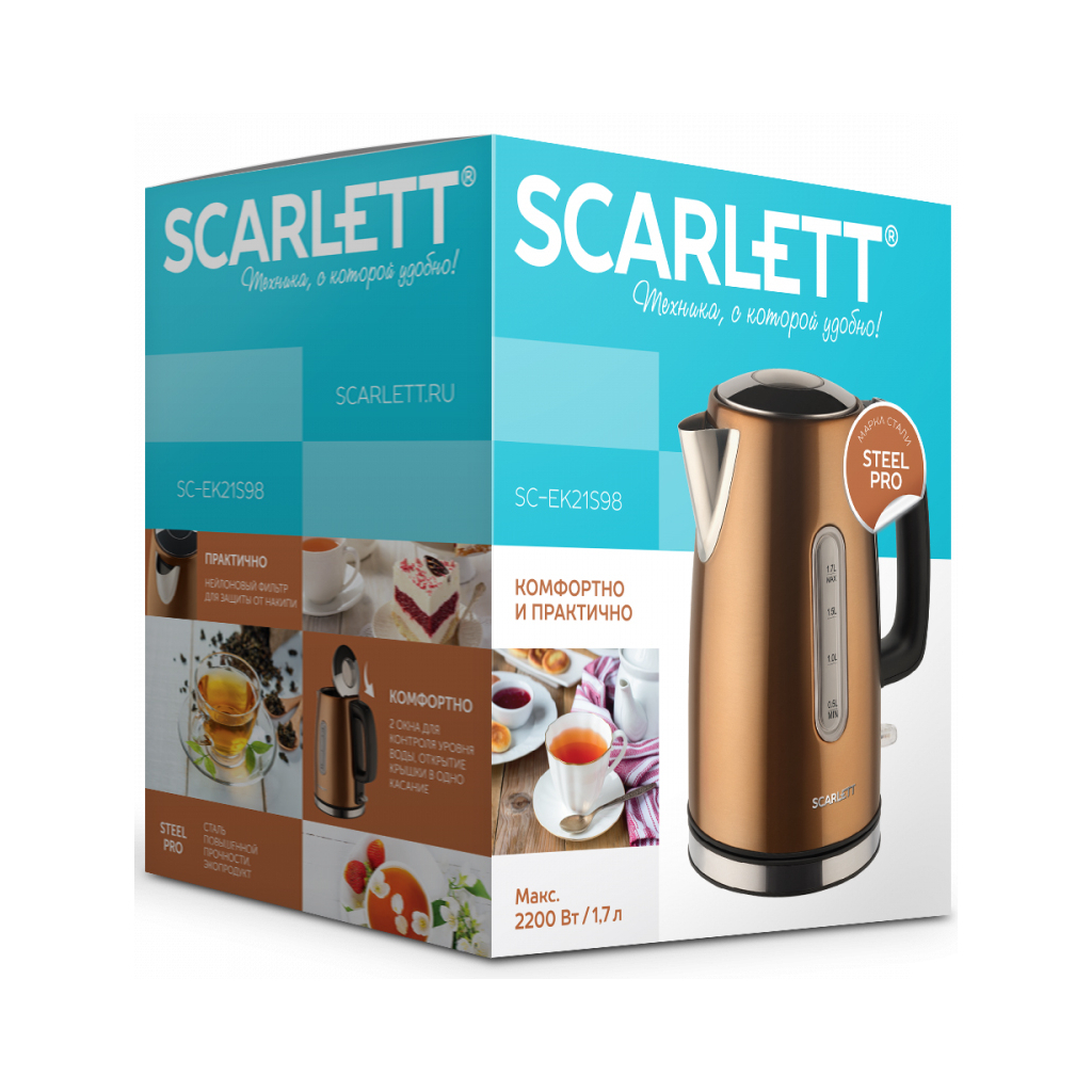 Електрочайник Scarlett SC-EK21S98 - зображення 5