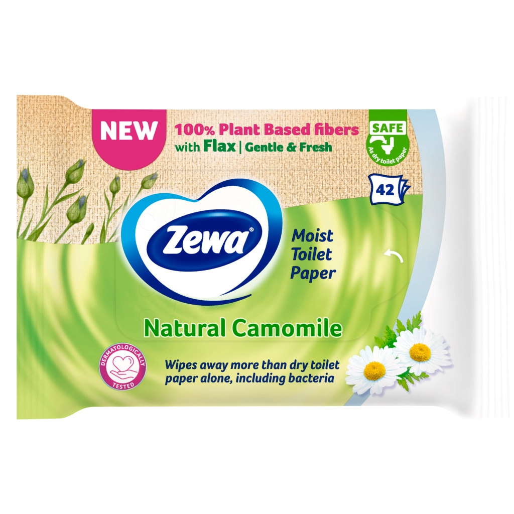 Туалетний папір Zewa Natural Camomile 42 шт (7322540796520) - изображение 2