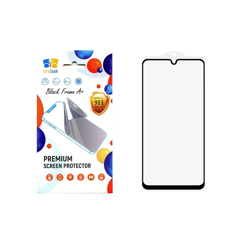 Скло захисне Drobak Xiaomi Redmi 14C Black Frame A+ (383895) - зображення 1