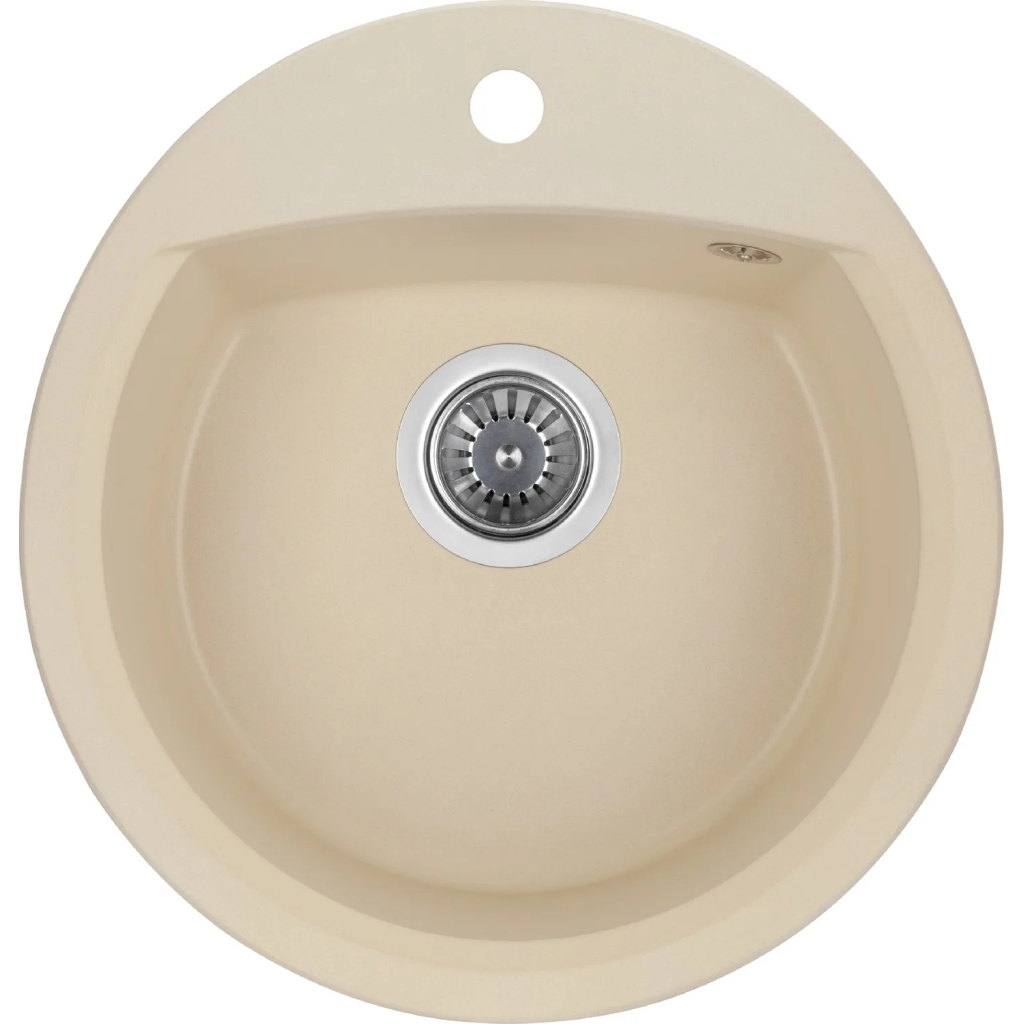 Мийка кухонна GRANADO RONDA ivory з сифоном (470*490mm.) (gr2204) - изображение 1