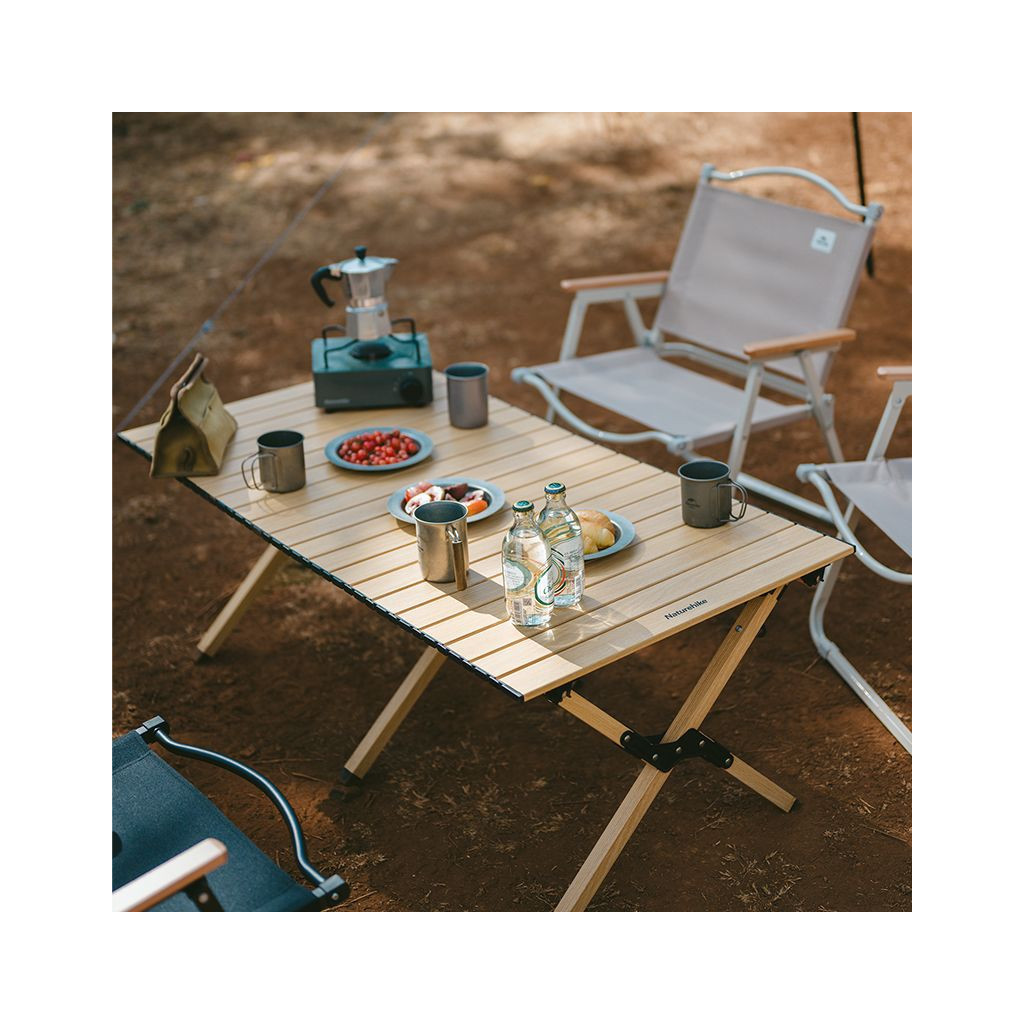 Туристичний стіл Naturehike CNK2300JU010 розмір M алюміній бежевий (6976023926945) - зображення 3