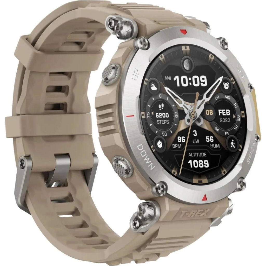 Смарт-годинник Amazfit T-Rex Ultra Sahara (W2142EU2N) бежевий (1066609) - зображення 2