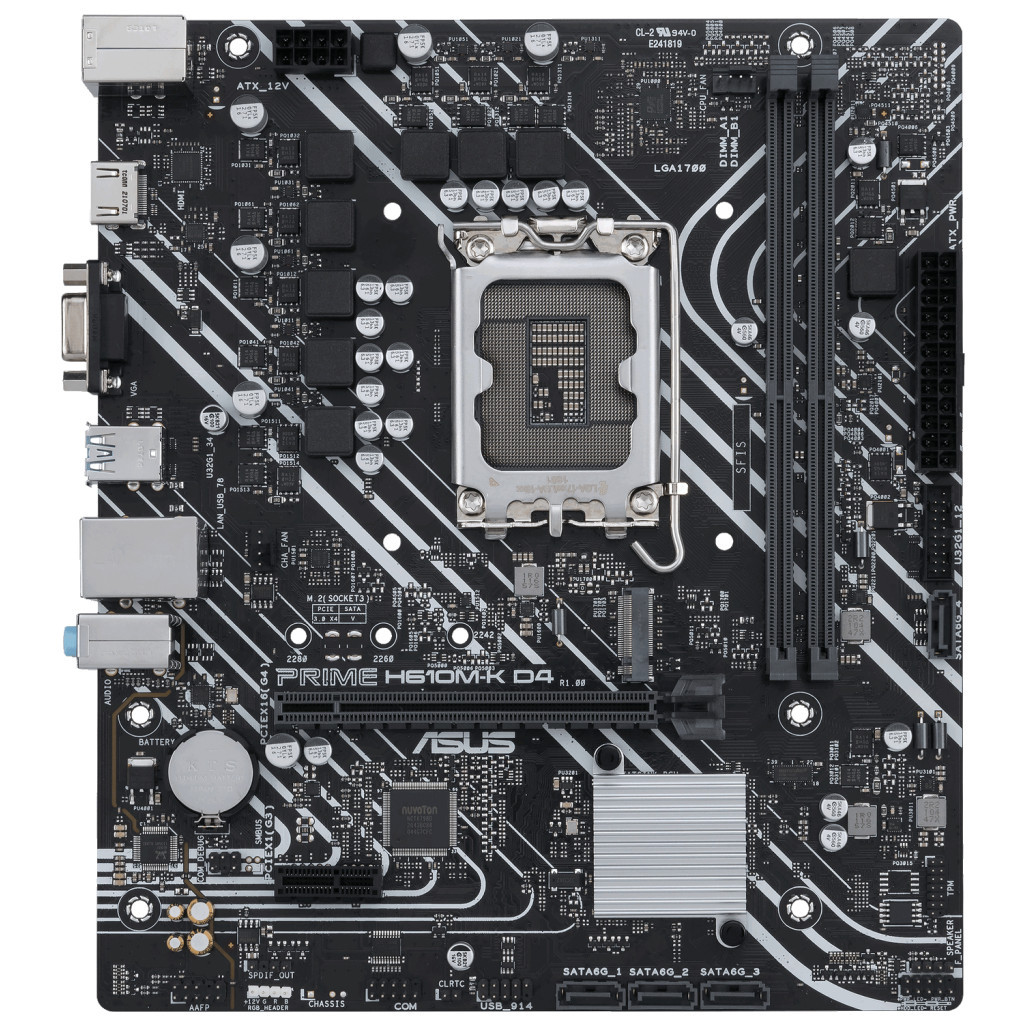 Материнська плата ASUS PRIME H610M-K D4 - зображення 1