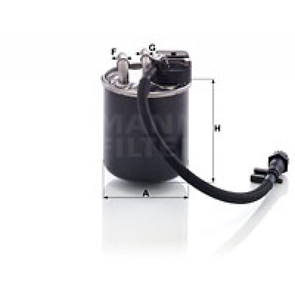 Фільтр паливний Mann WK820/19 - зображення 1